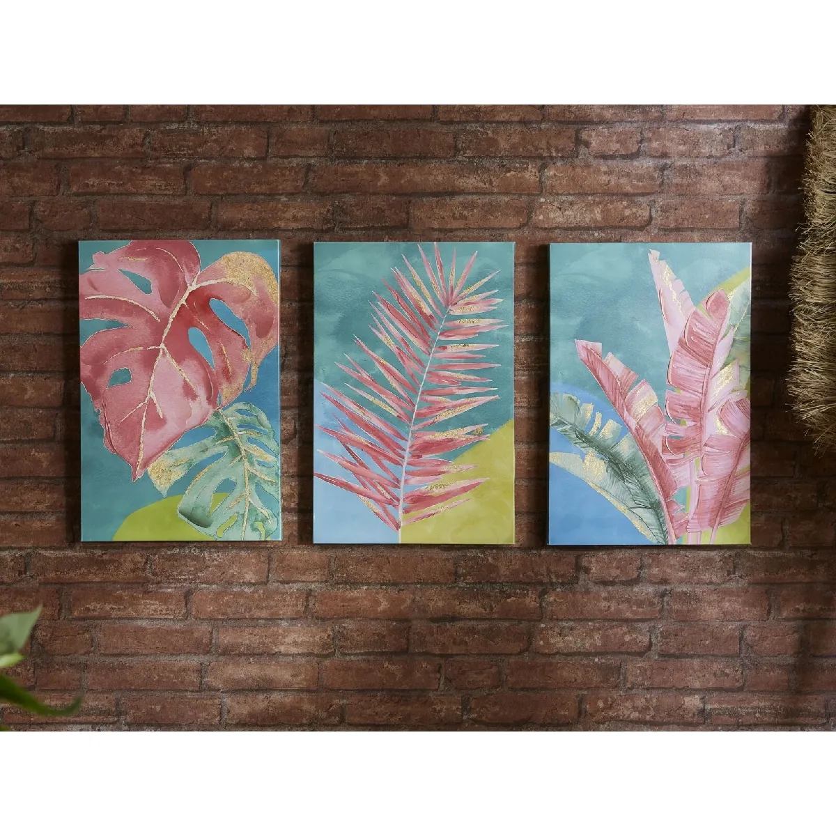 Toile imprimée, 50 % peinture à l'huile, 30 x 45 cm, s 3 30 x 45 x 3 cm