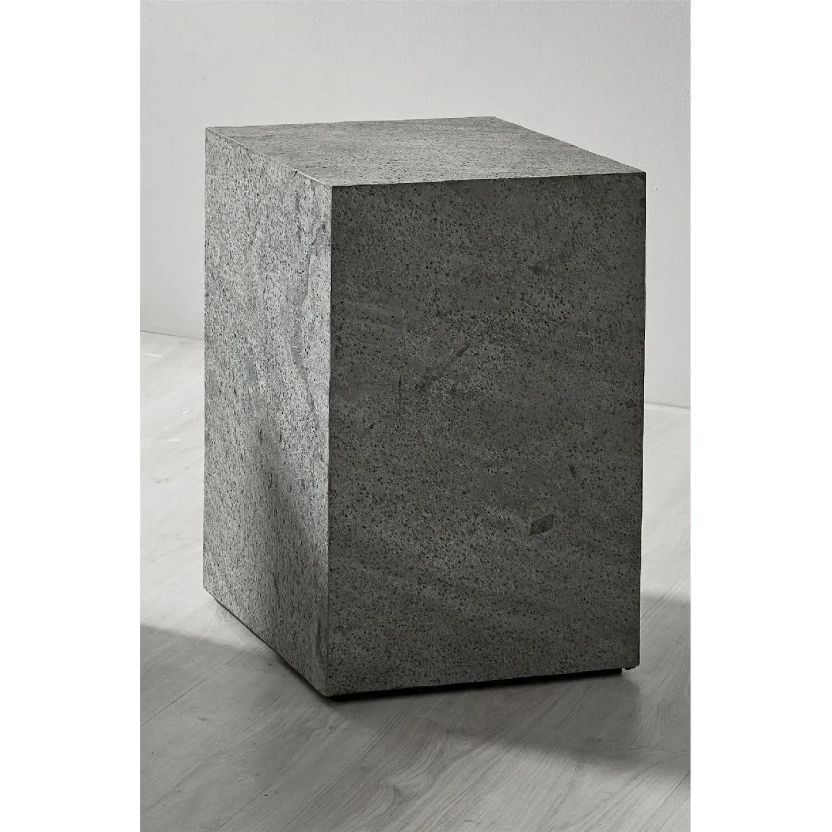 Table d'appoint en placage de pierre naturelle d'acacia 40x40x60cm 40x40x60cm