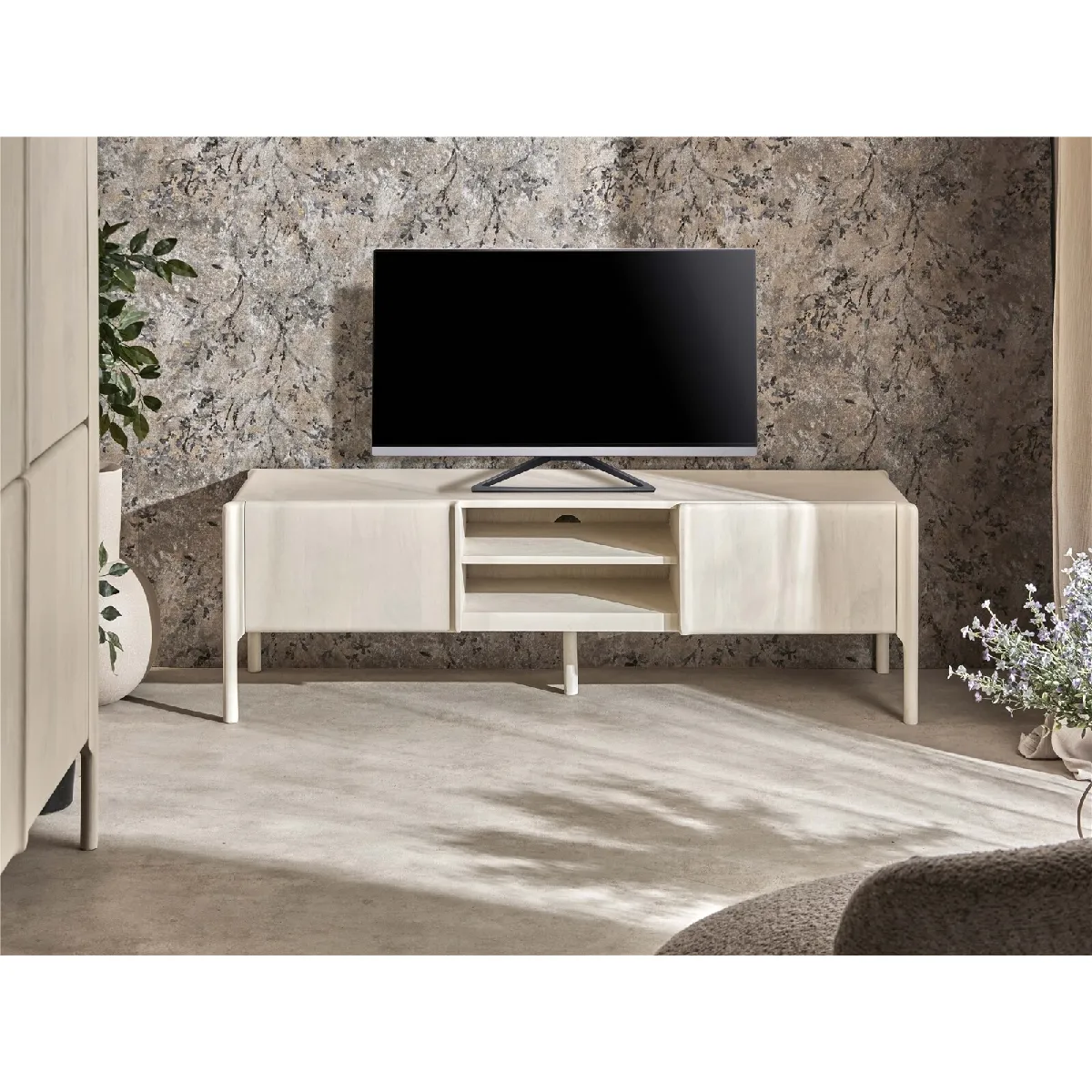 Meuble TV Ares Mango Blanc 160x45x50cm