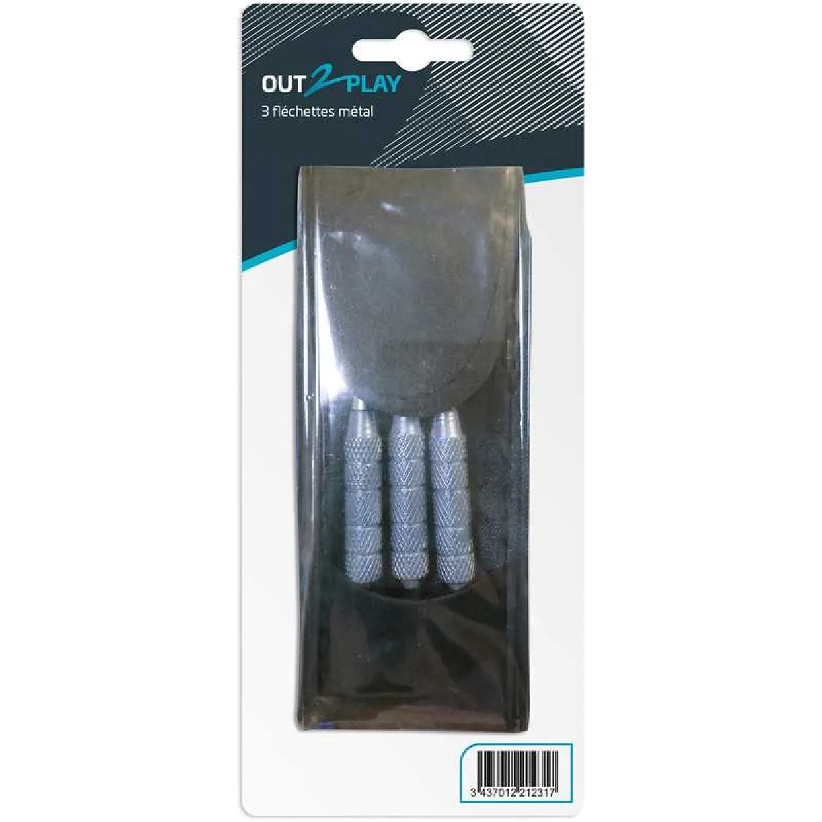 Lot 3 Fléchettes Métal 20 G Bleu/blanc Pochette Out2play