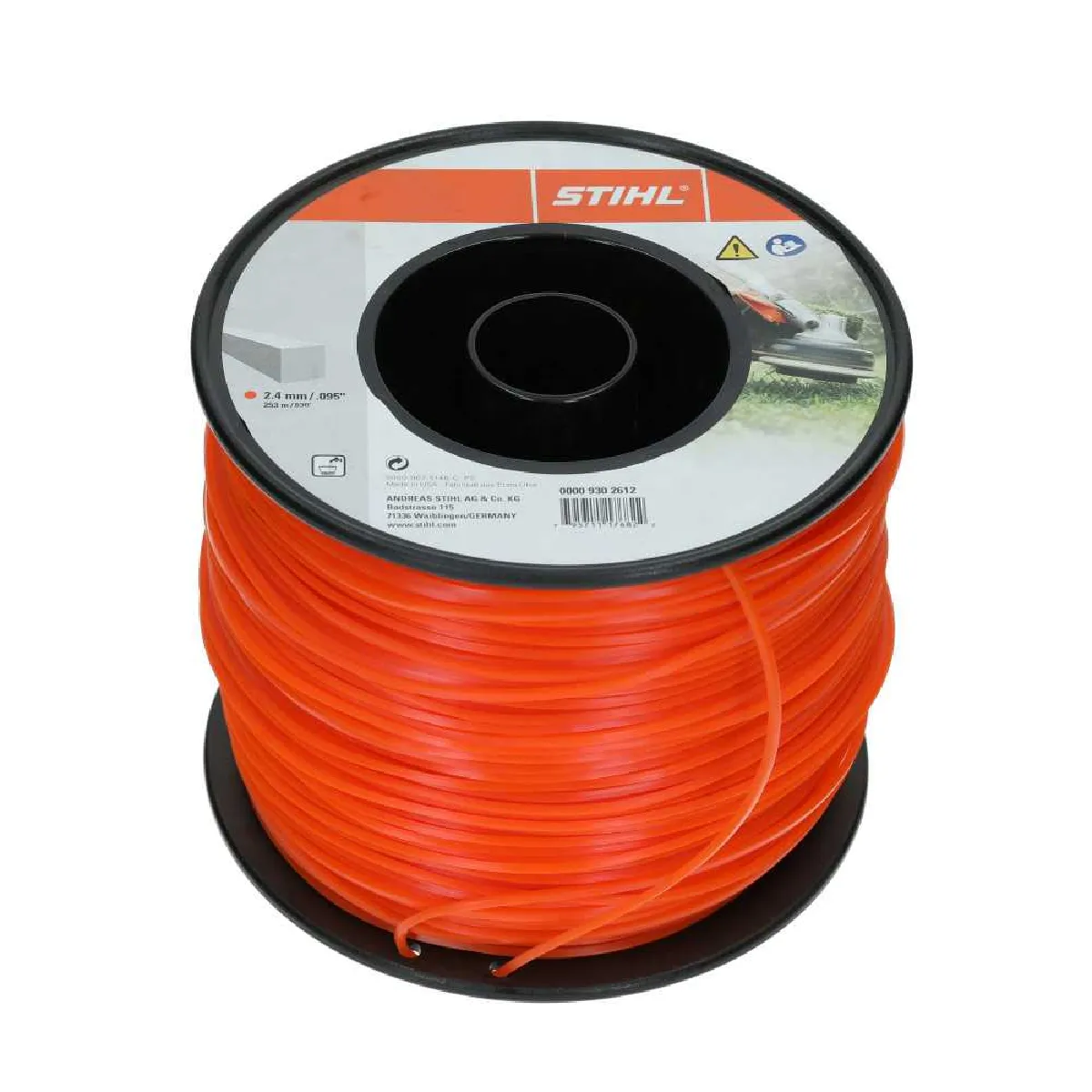 Fil De Coupe Carré 2,4 Mm 83 M Orange Stihl