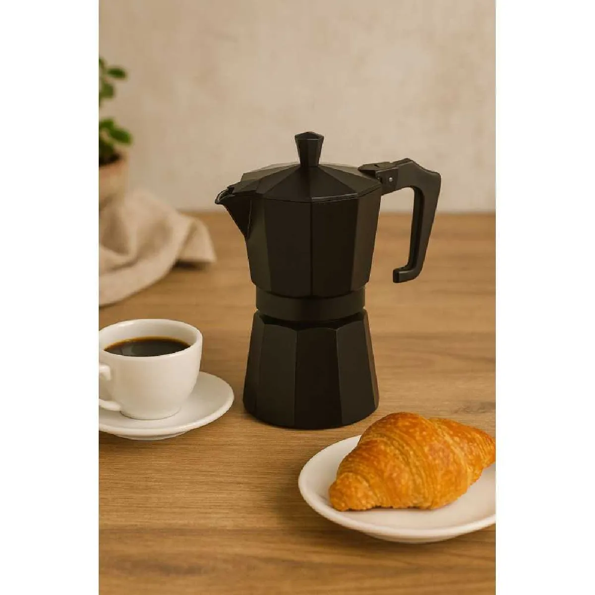 Cafetière Italienne Italexpress Aluminium Noir 6 Tasses Pezzetti