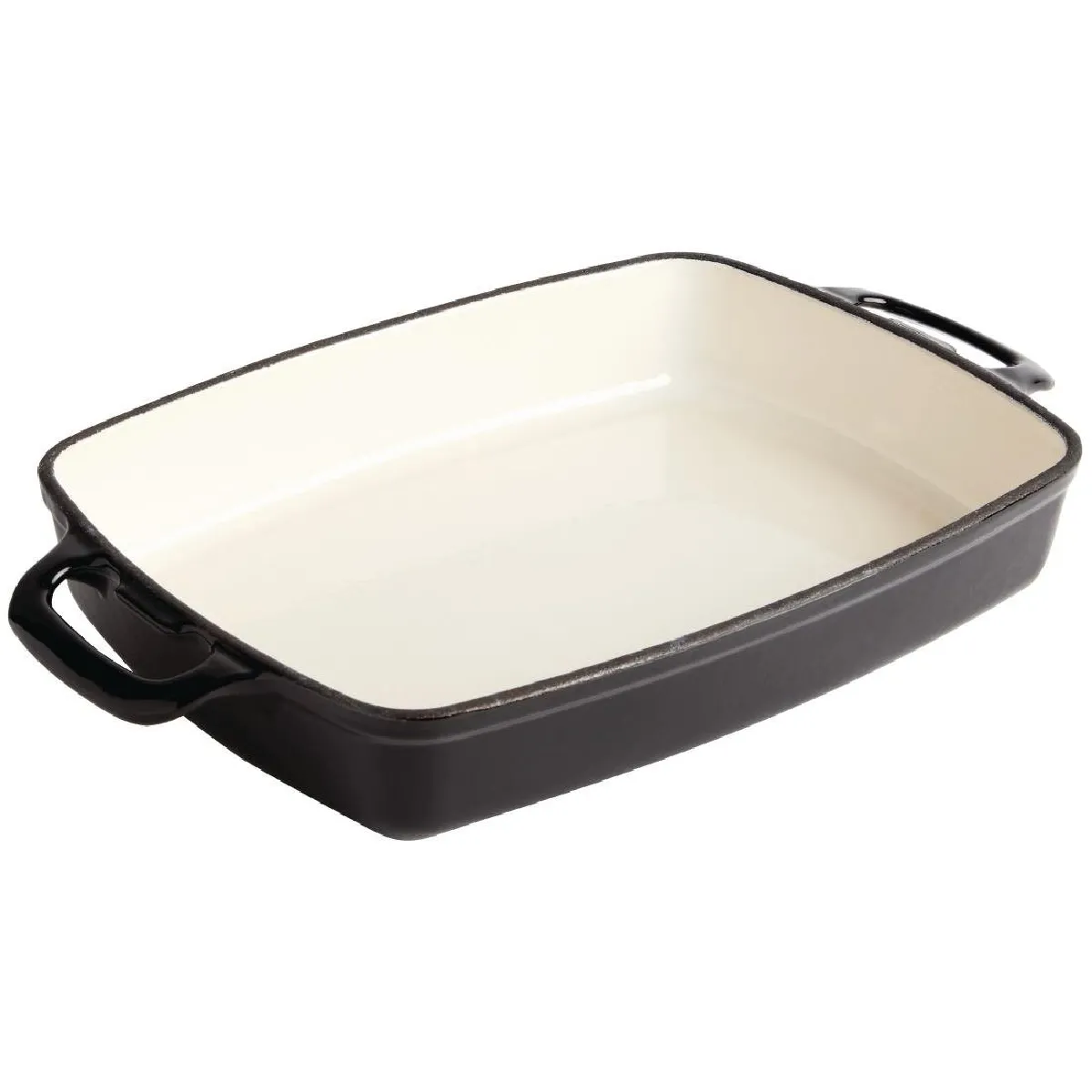 Plat En Fonte Rectangulaire 2.8 L Noir - Vogue