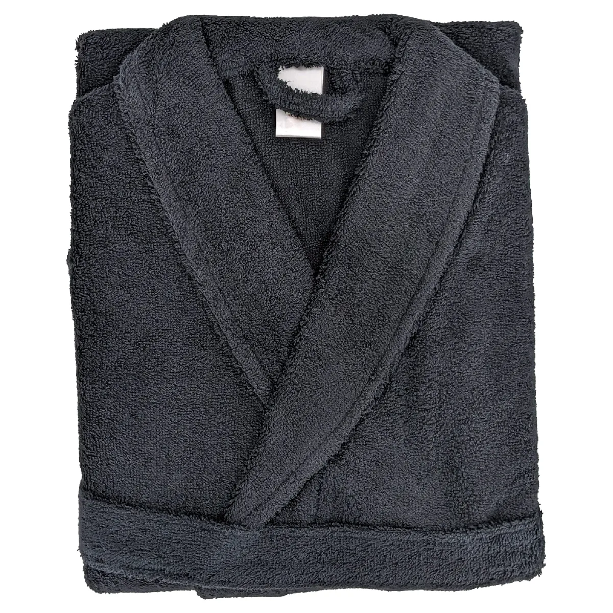 Peignoir Col Châle Adulte Alpha Coton Taille S Noir