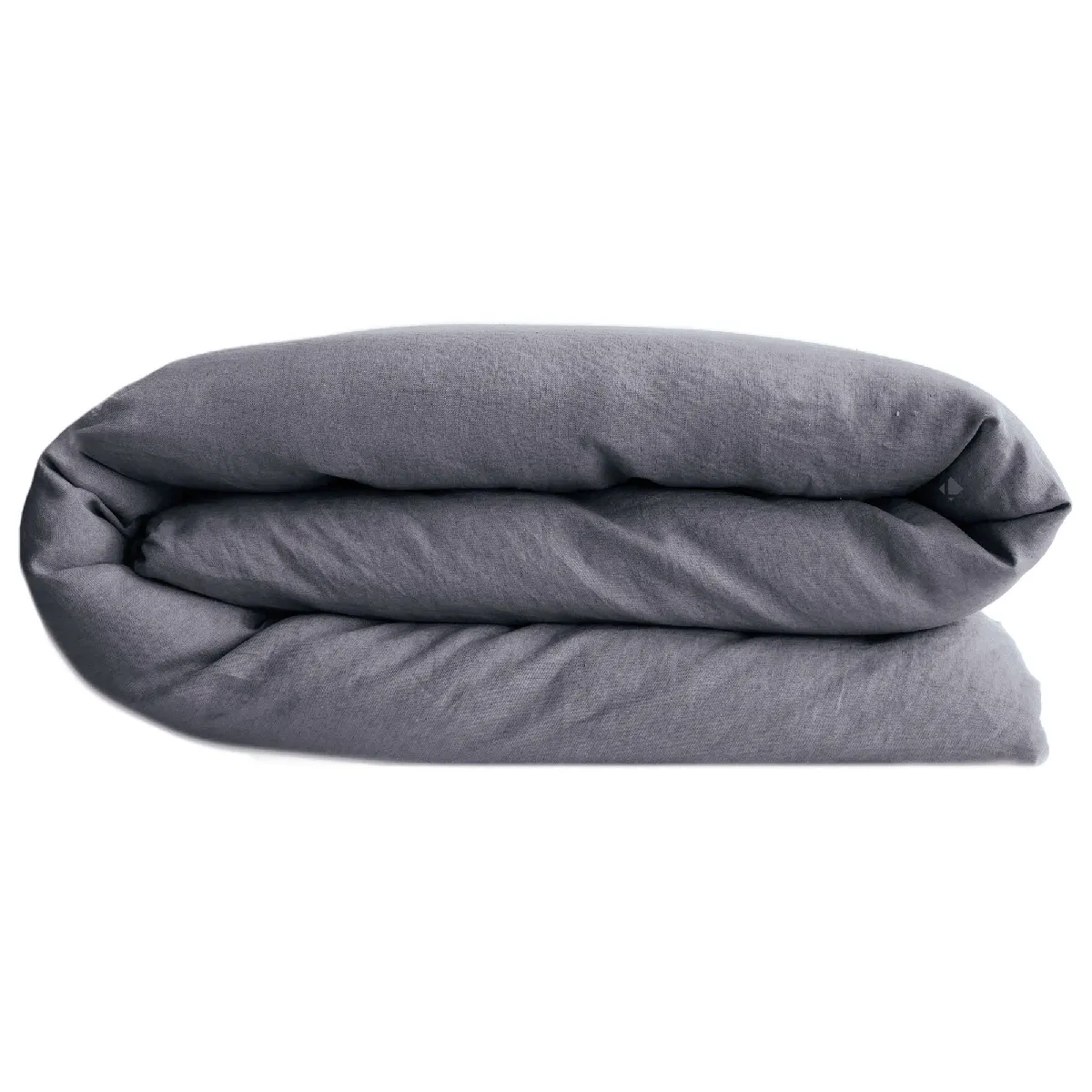 Housse De Couette Palace Pur Coton Lavé 200x200 Cm Uni Gris Brume