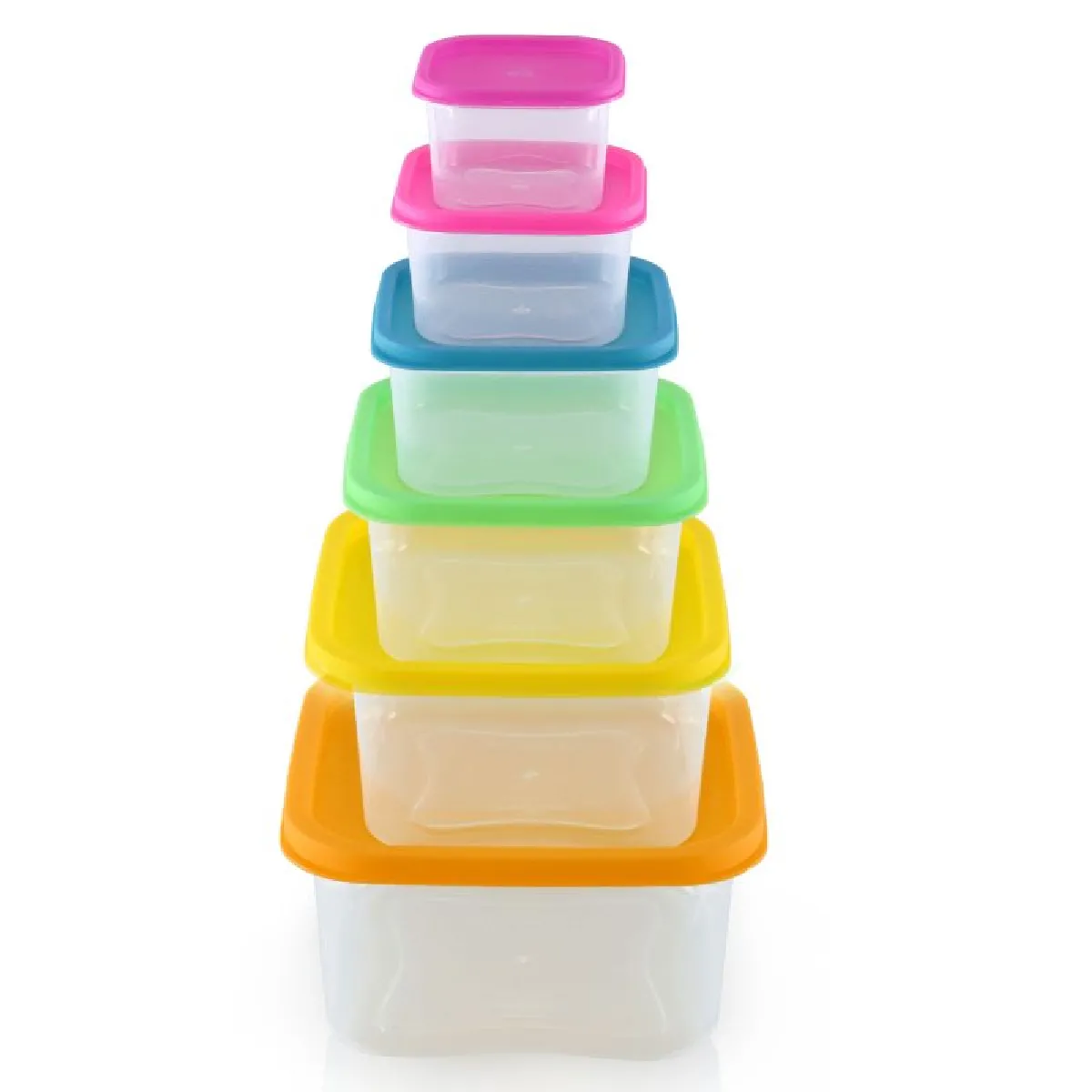 Ensemble De Boites De Conservations Alimentaires 6 Pièces Herzberg Hgsfs6n1
