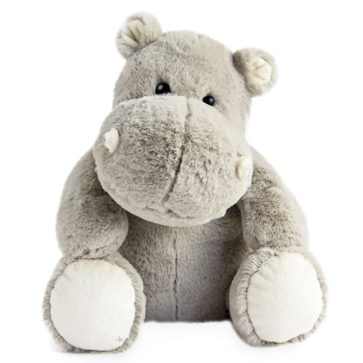 Peluche 32 Cm Polyester Collection Dans La Savane Hippopotame Gris