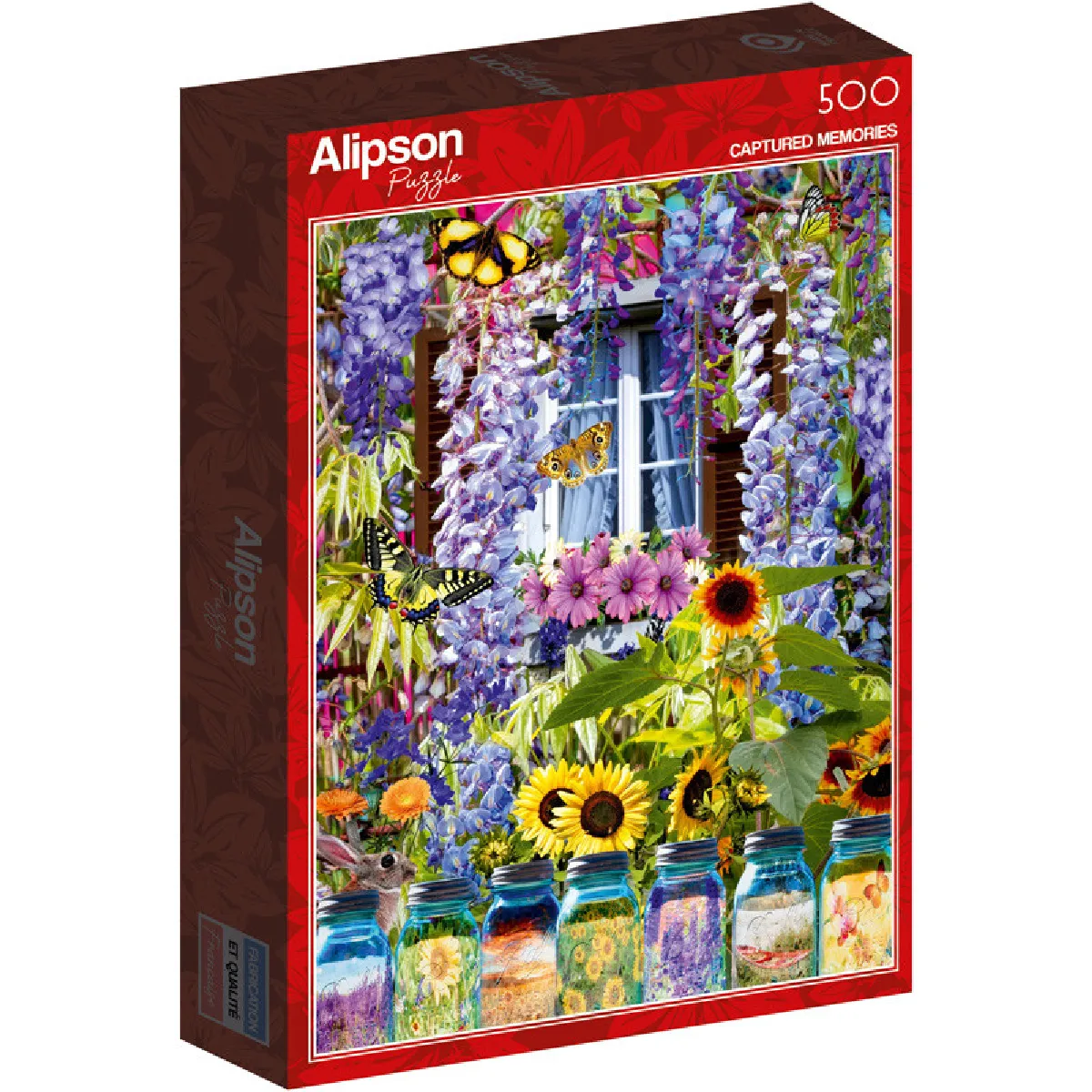 Puzzle de 500 pièces Alipson Puzzle Maison Fleurie