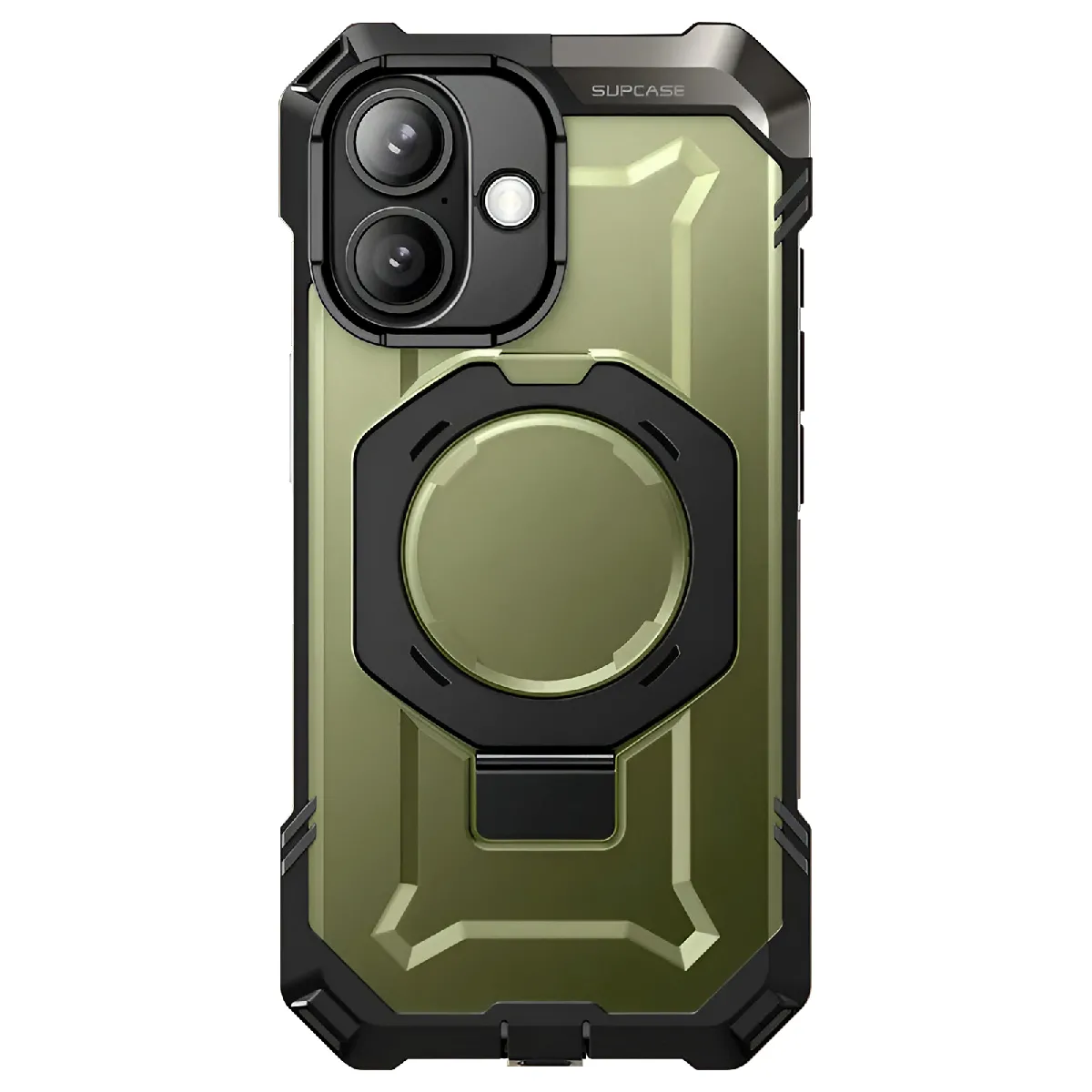 Coque Renforcée Pour Iphone 17 Série Unicorn Beetle Grip Avec Béquille Kaki Supcase