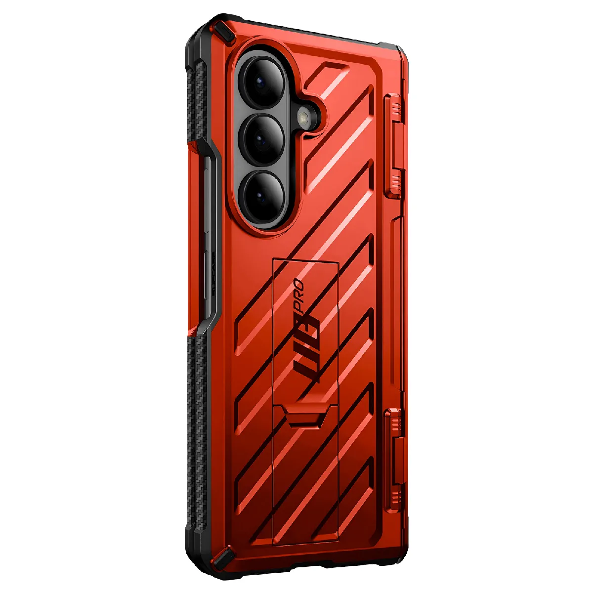 Coque Et Protection D'écran Pour Galaxy Z Fold 7 Avec Charnière Et Support Rouge Supcase