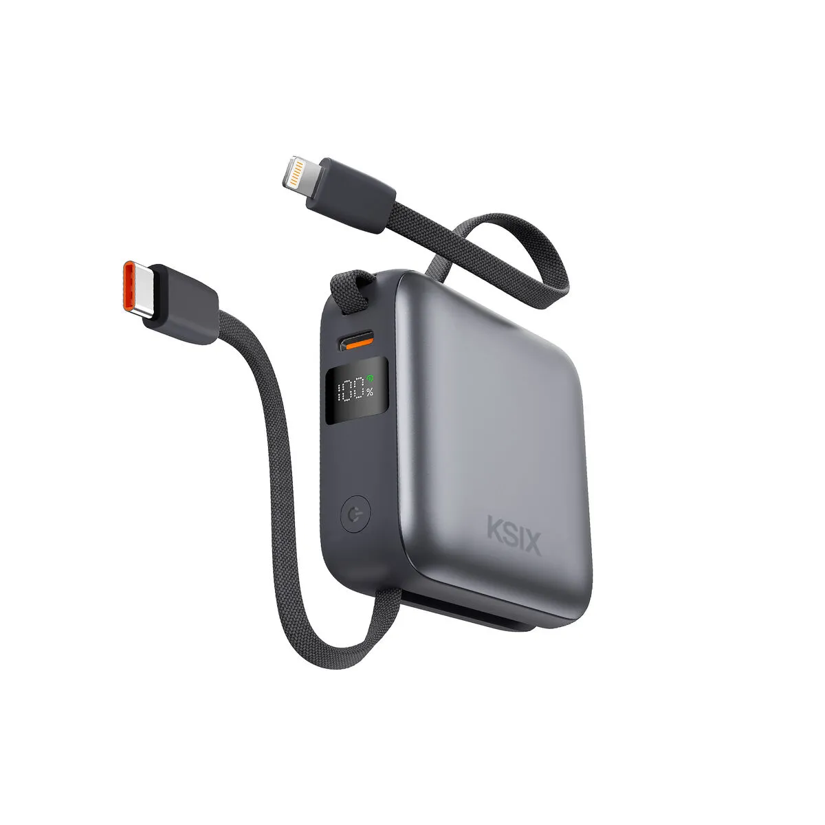 Powerbank Ksix Bpb10pd22intg - 10000mah · 22,5w · Usb Tipo C · Gris