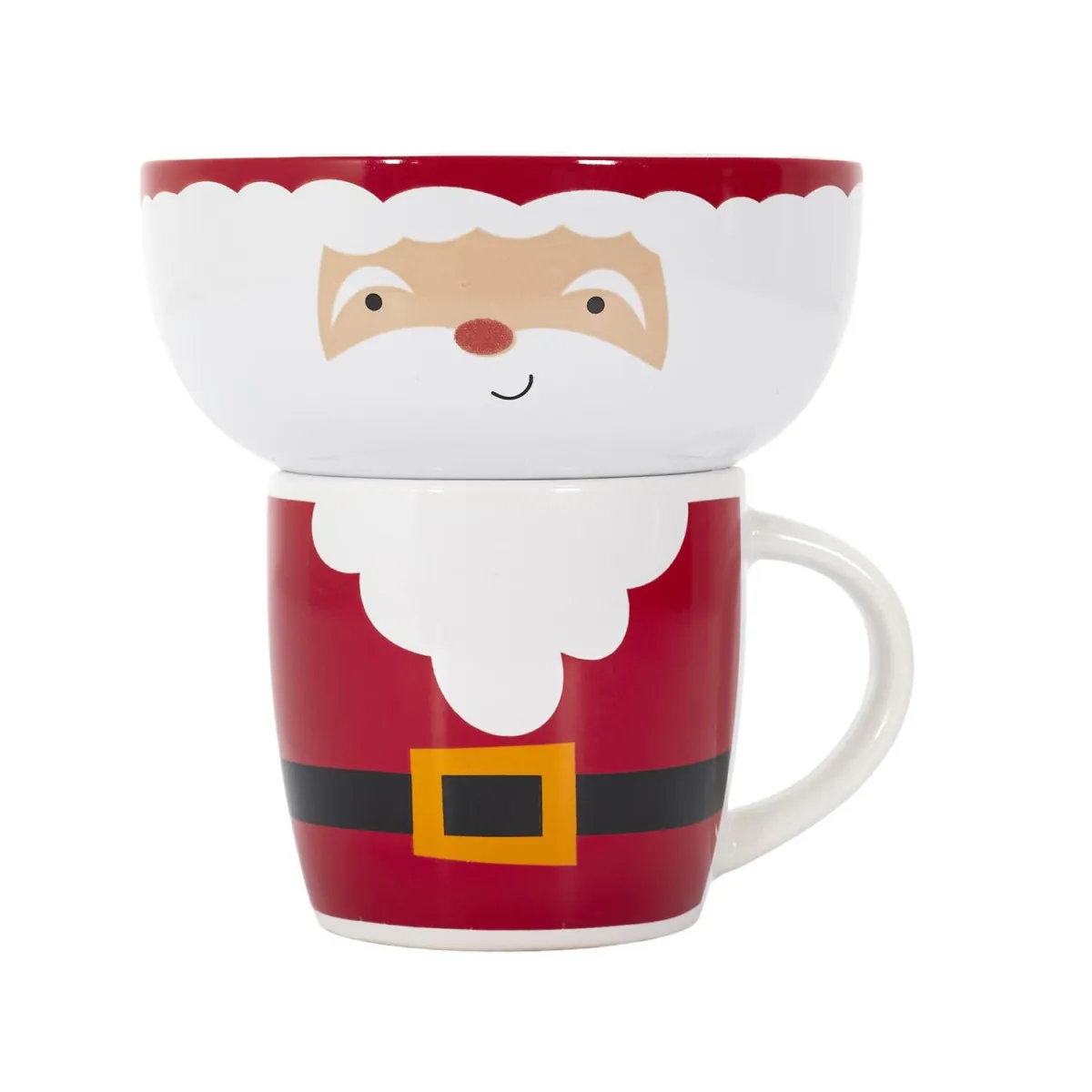 Mug et Bol - HOME DECO FACTORY - Noël - Festif - Rouge