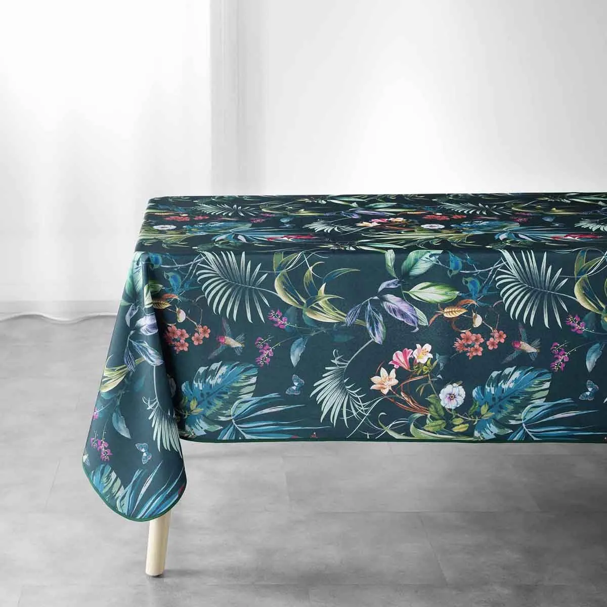 Nappe Imprimée "féerie" 150x240cm Émeraude