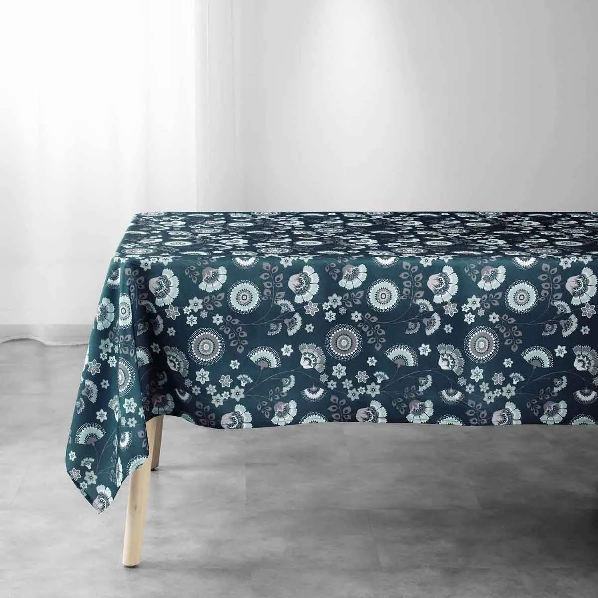 Nappe Imprimée "garance" 145x240cm Bleu