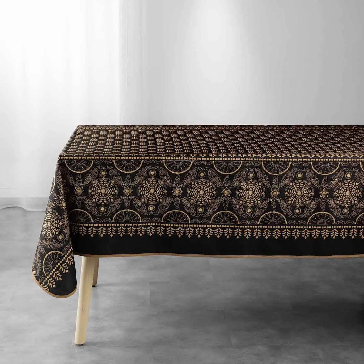 Nappe Imprimée "sherine" 150x240cm Noir