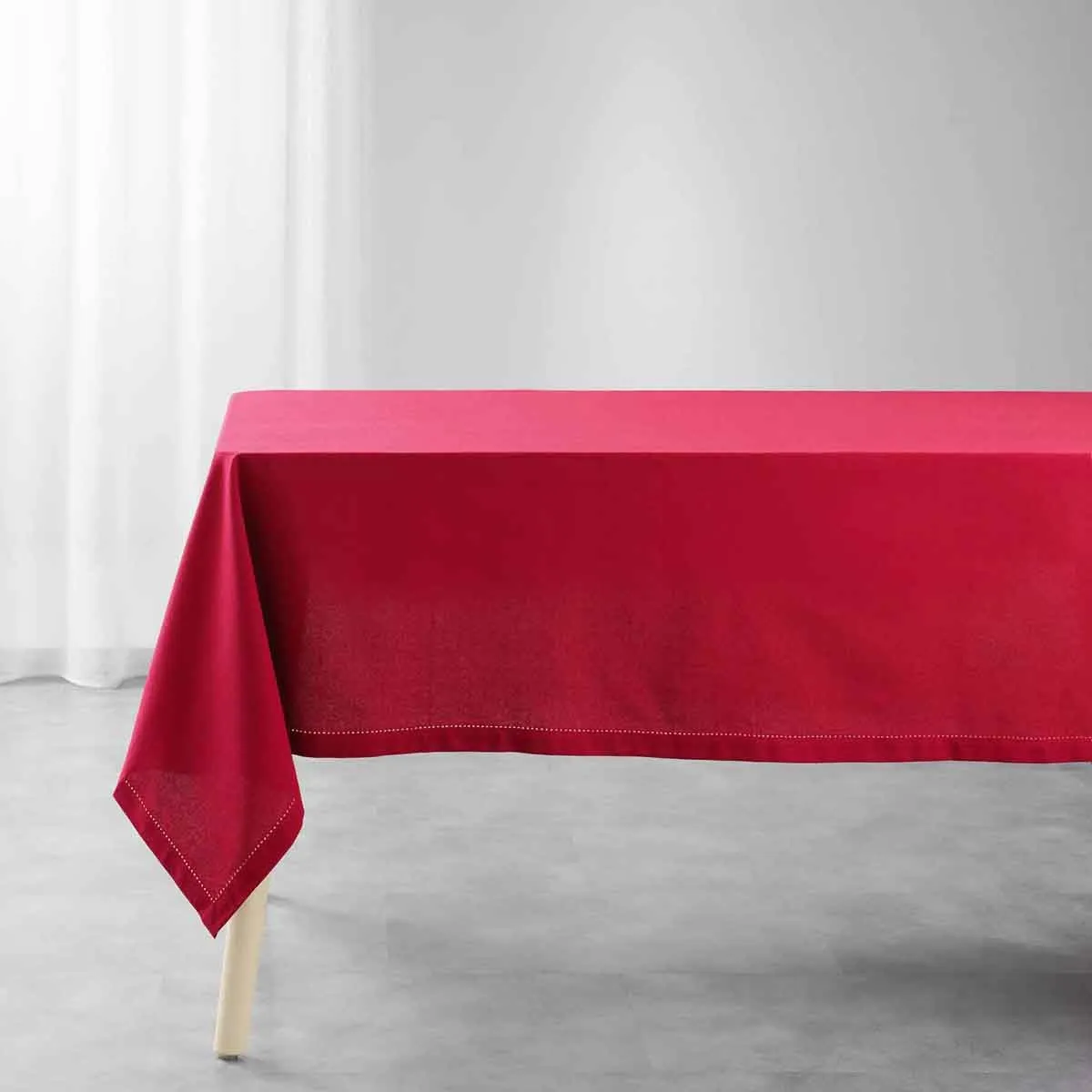 Nappe Rectangulaire "charline" 140x240cm Rouge