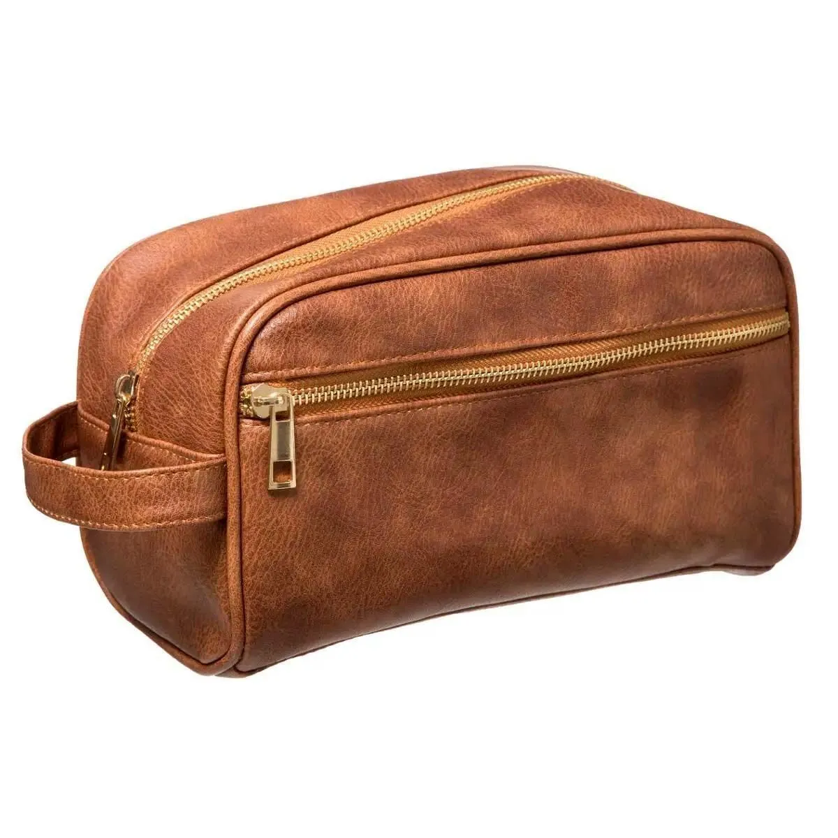 Trousse de toilette simili cuir Marron - 5Five