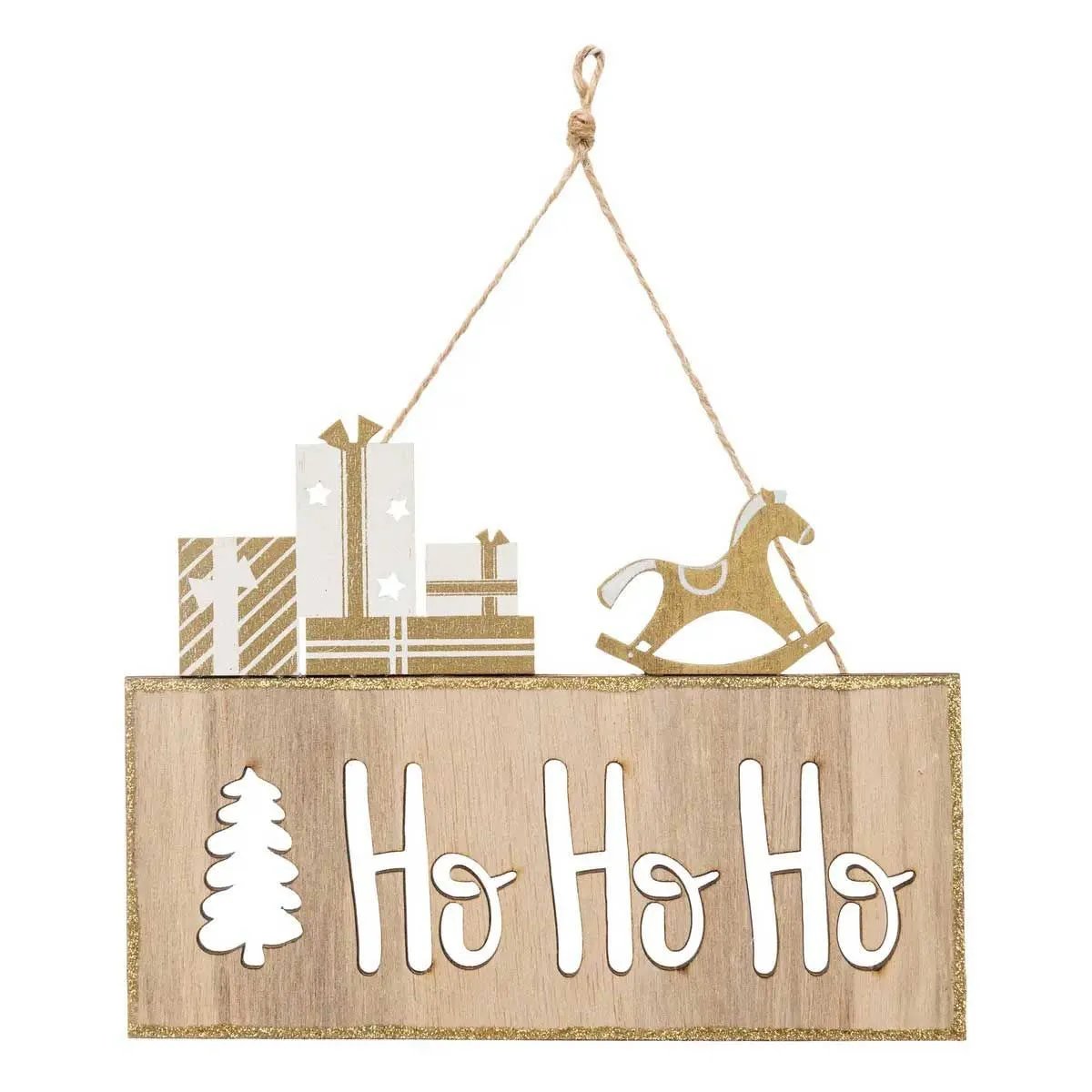 Suspension De Sapin Pancarte > En Bois 15 Cm - Feeric Lights & Christmas