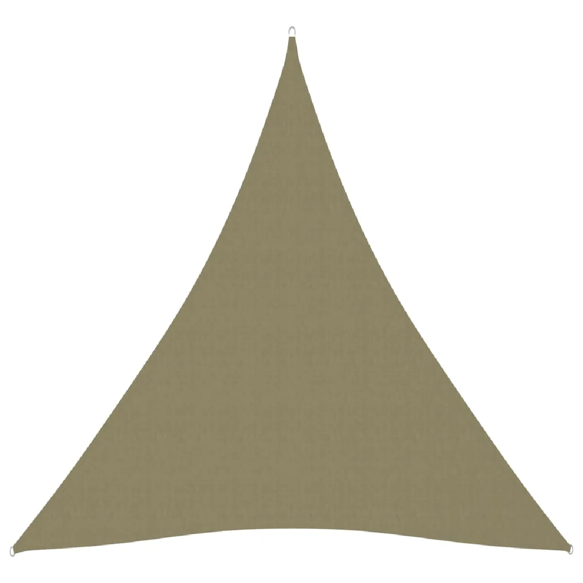 Voile Toile D'ombrage Parasol Tissu Oxford Triangulaire 4 X 5 X 5 M Beige 02_0009887