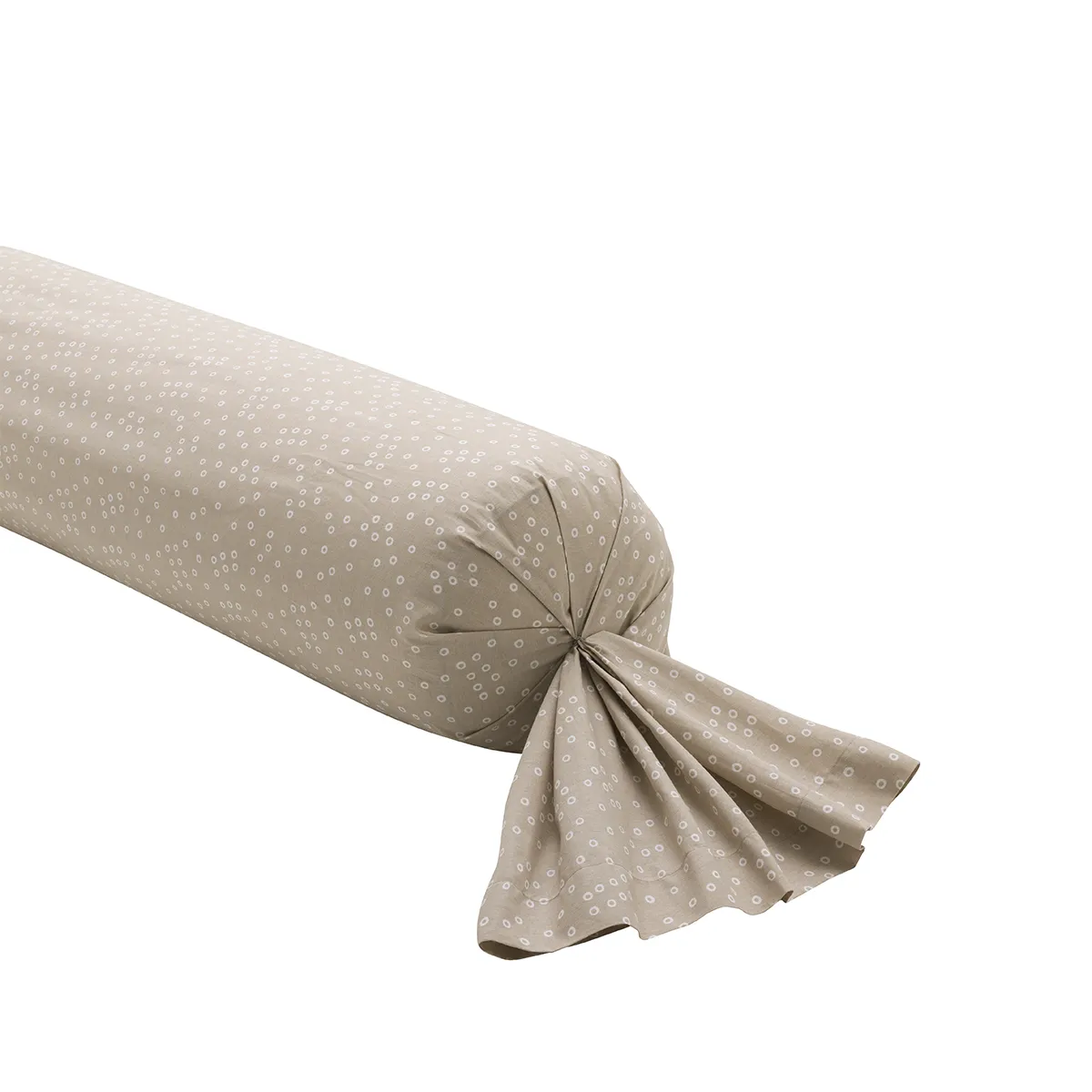 Taie De Traversin Imprimée En Viscose De Bambou, Alice - 85 X 185 Cm - Marron Moyen