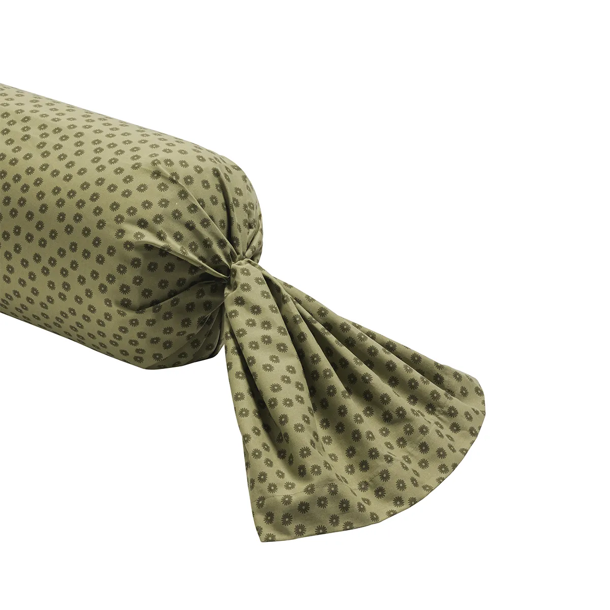 Taie De Traversin Imprimée En Lyocell, Lena - 85 X 185 Cm - Vert Kaki