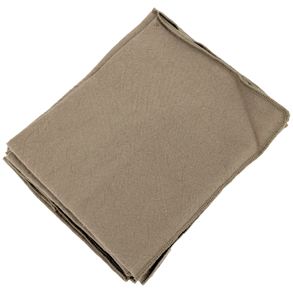 Lot De 6 Serviettes De Table Coton 42x42 Cm Hono Marron Camel