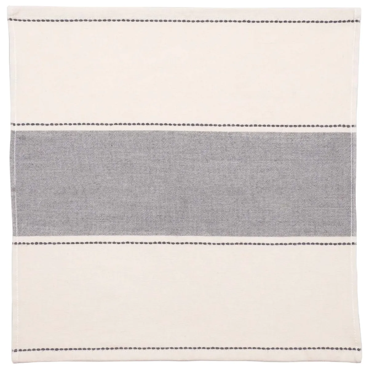 Lot De 4 Serviettes De Table Polycoton 43x43 Cm Aksel Bleu Brume