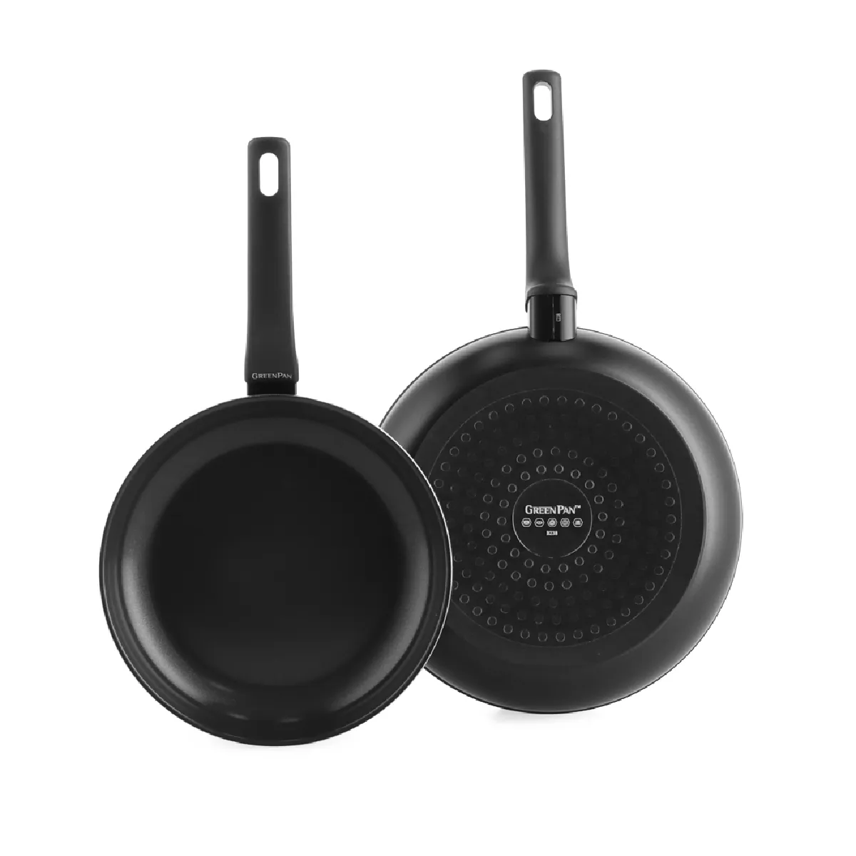 Set de 2 poêles 24 et 28 cm aluminium revêtement céramique - Essence
