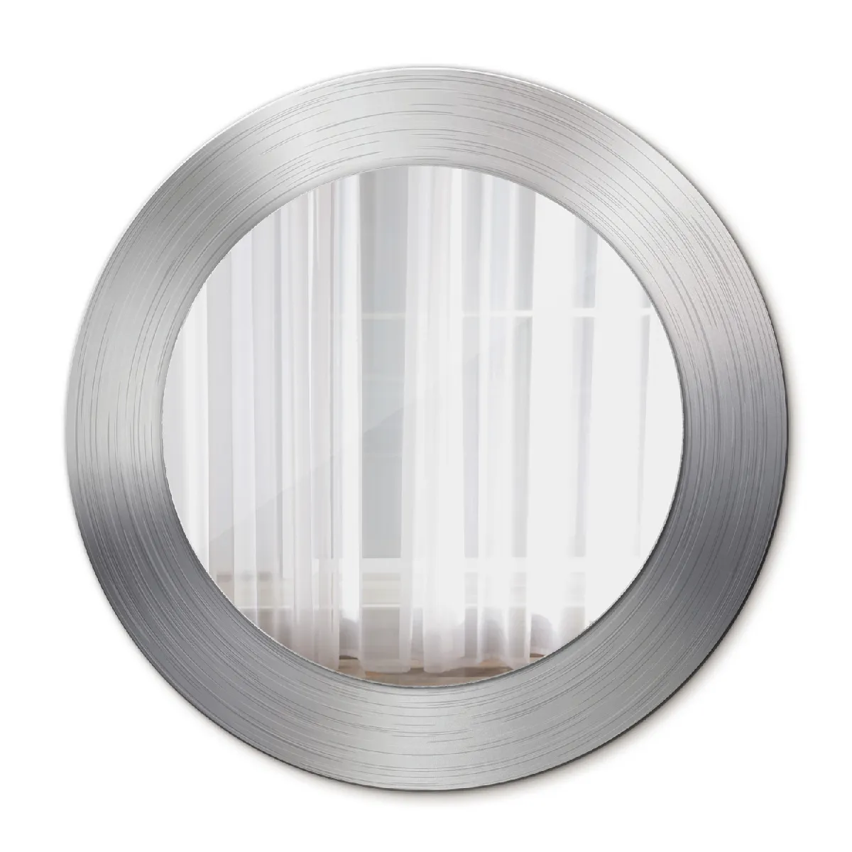 Miroir Mural Rond Décoratif Multicolore Dans Le Cadre 50x36 Cm