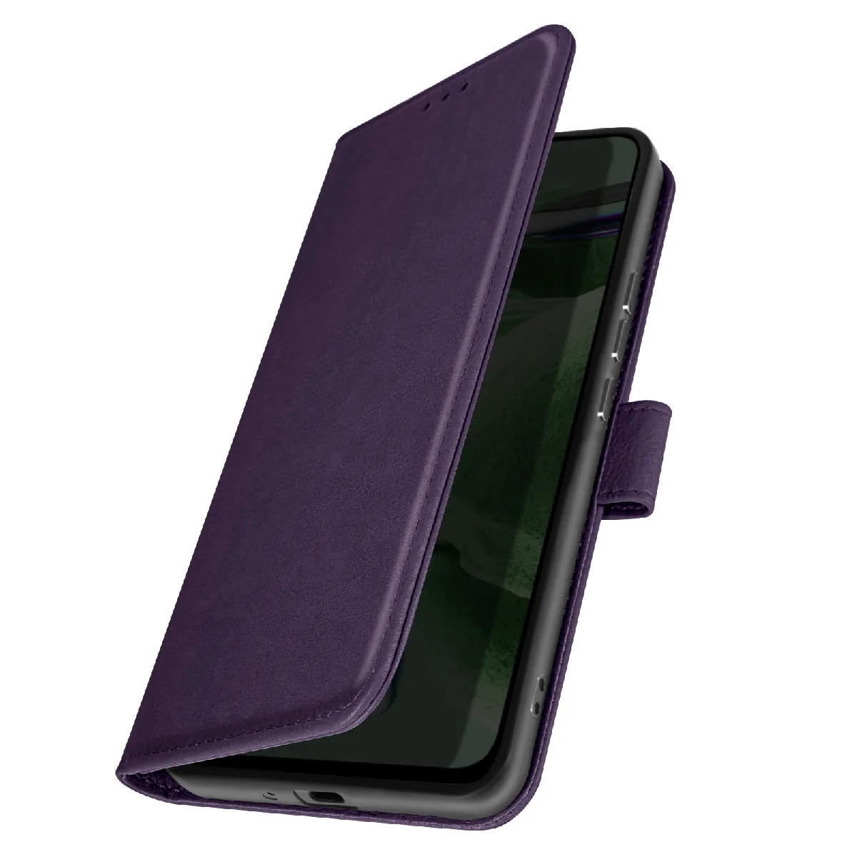 Étui Pour Honor 90 Smart Portefeuille Et Support Vidéo Violet Foncé