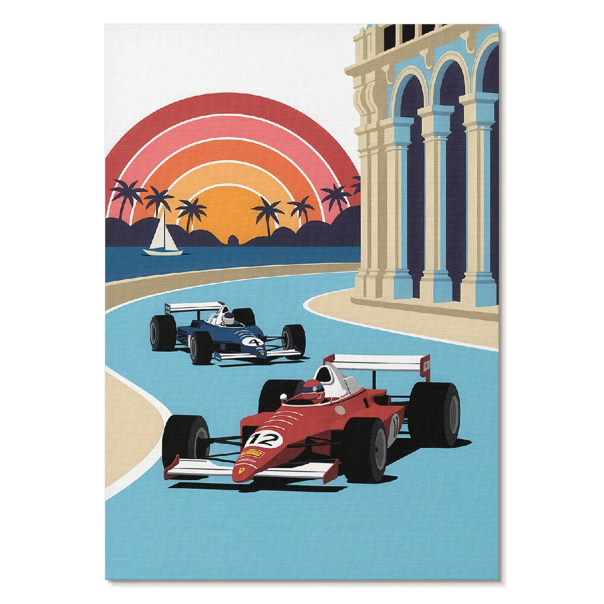 Affiche décoration Tulup Format A4 Illustration De La Race Studio Aurora Line