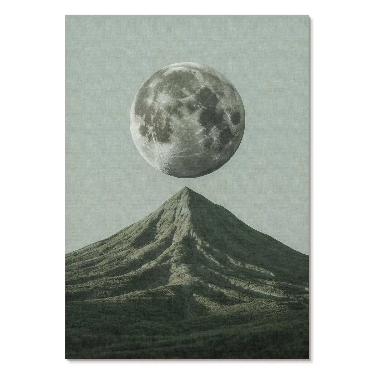 Affiche décoration Tulup Format A4 La Lune Et La Montagne Studio Perspective Lab