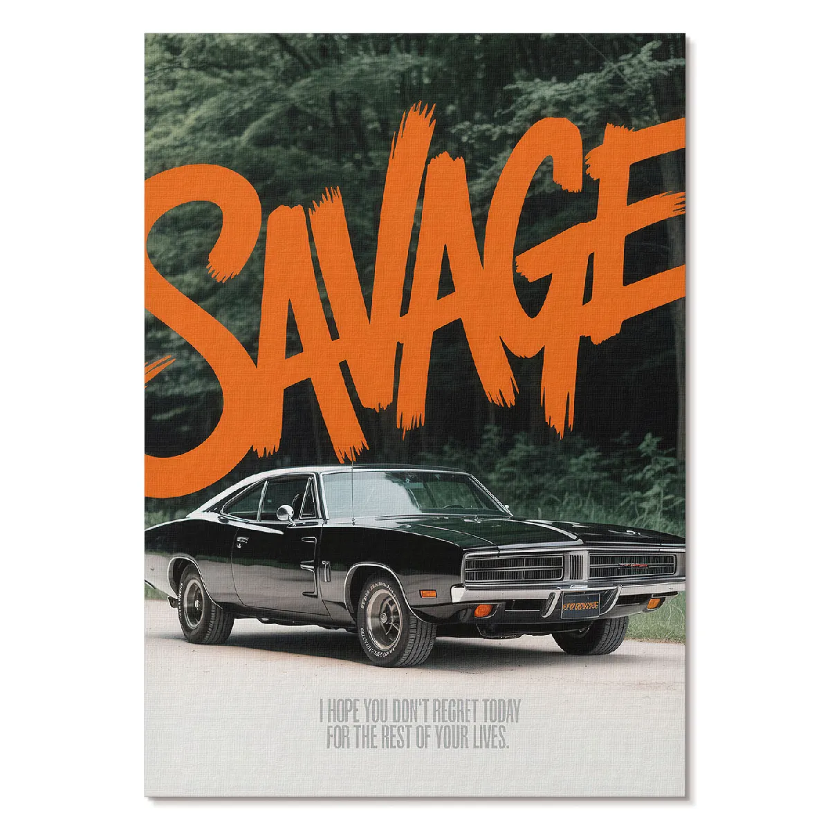 Affiche décoration Tulup Format A4 Voiture Sauvage Artiste Lucas "Luca" Meyer