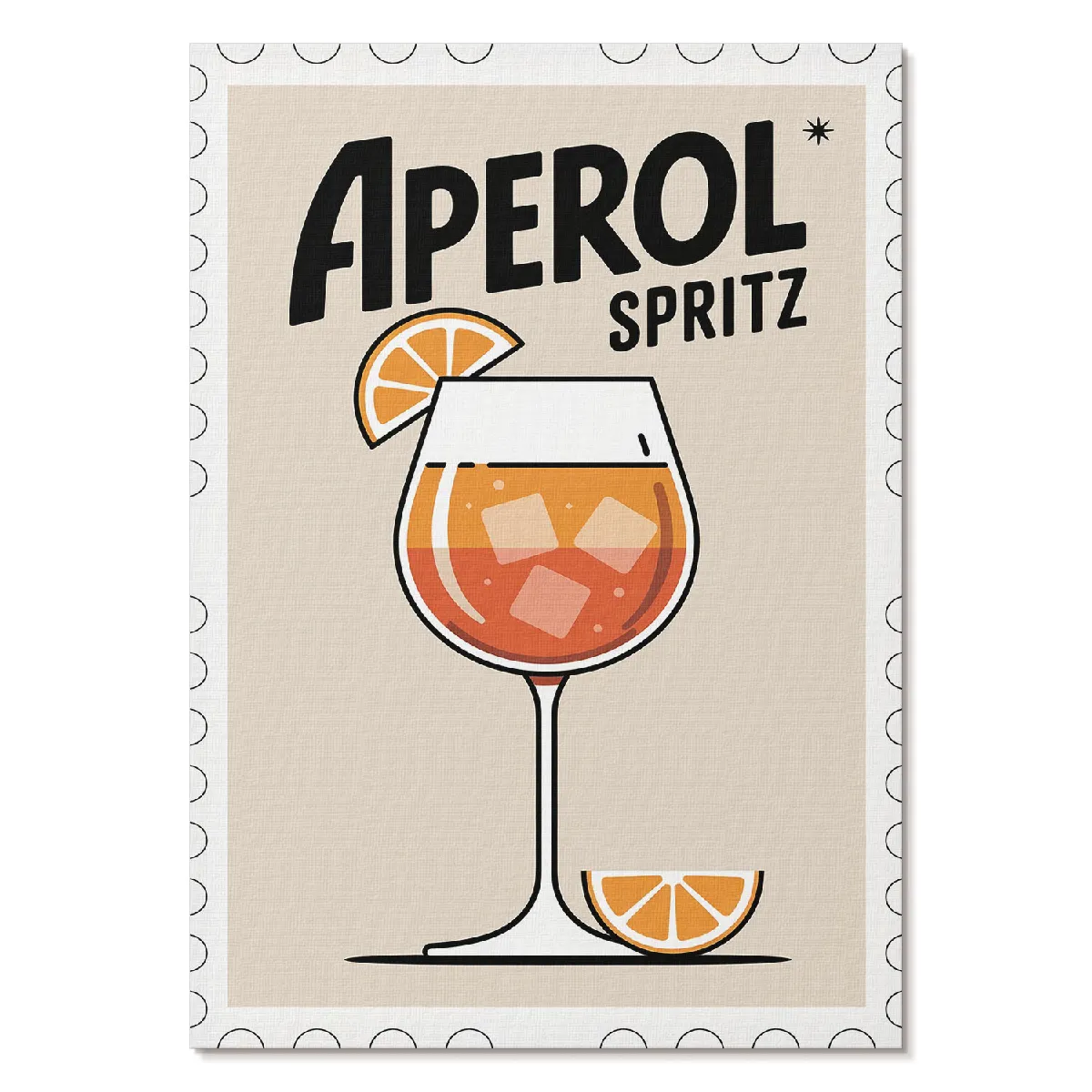 Affiche décoration Tulup Format A4 Aperol Spritz Artiste Rafał Szymański