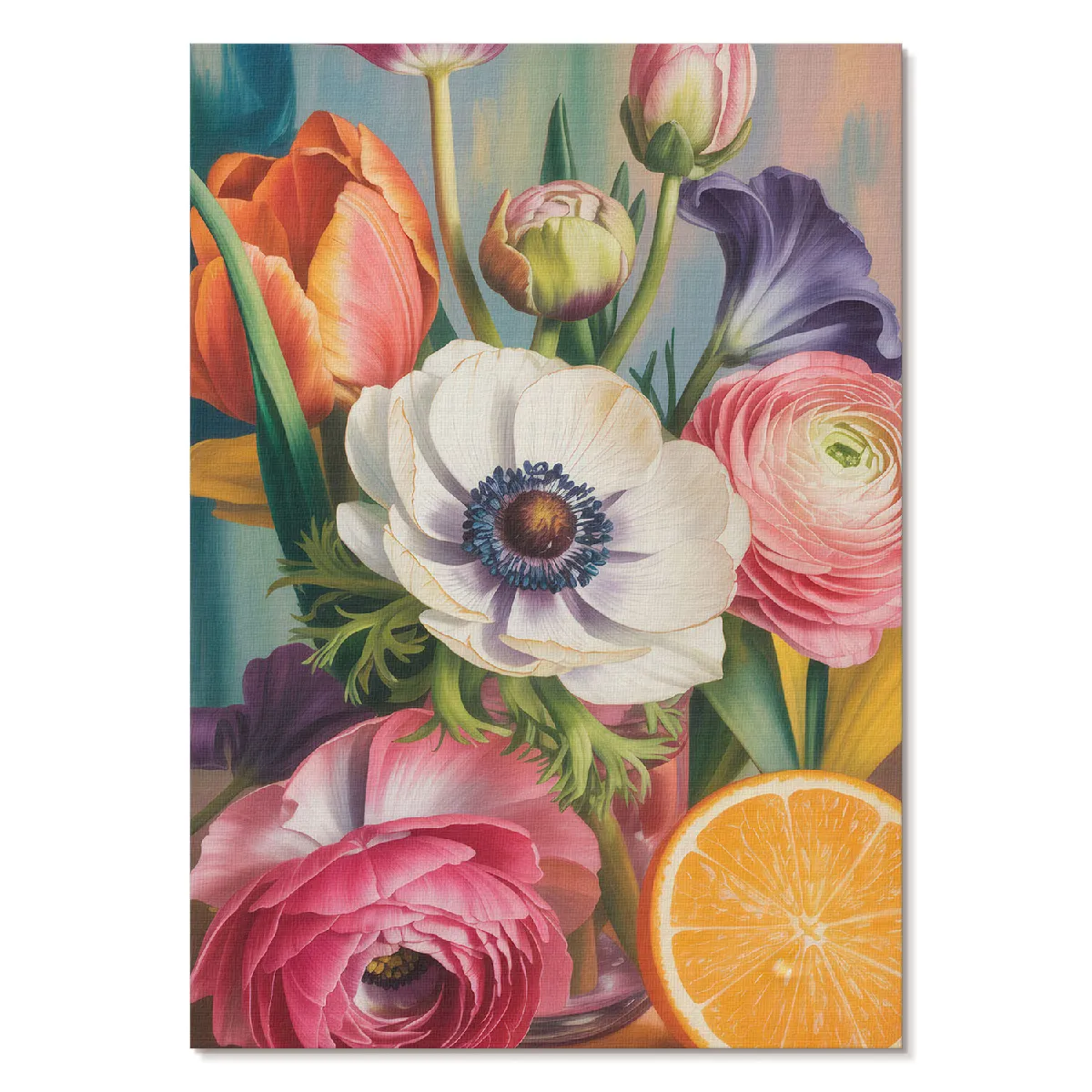 Affiche décoration Tulup Format A4 Fleurs Colorées Projet artistique Punkt Widzenia