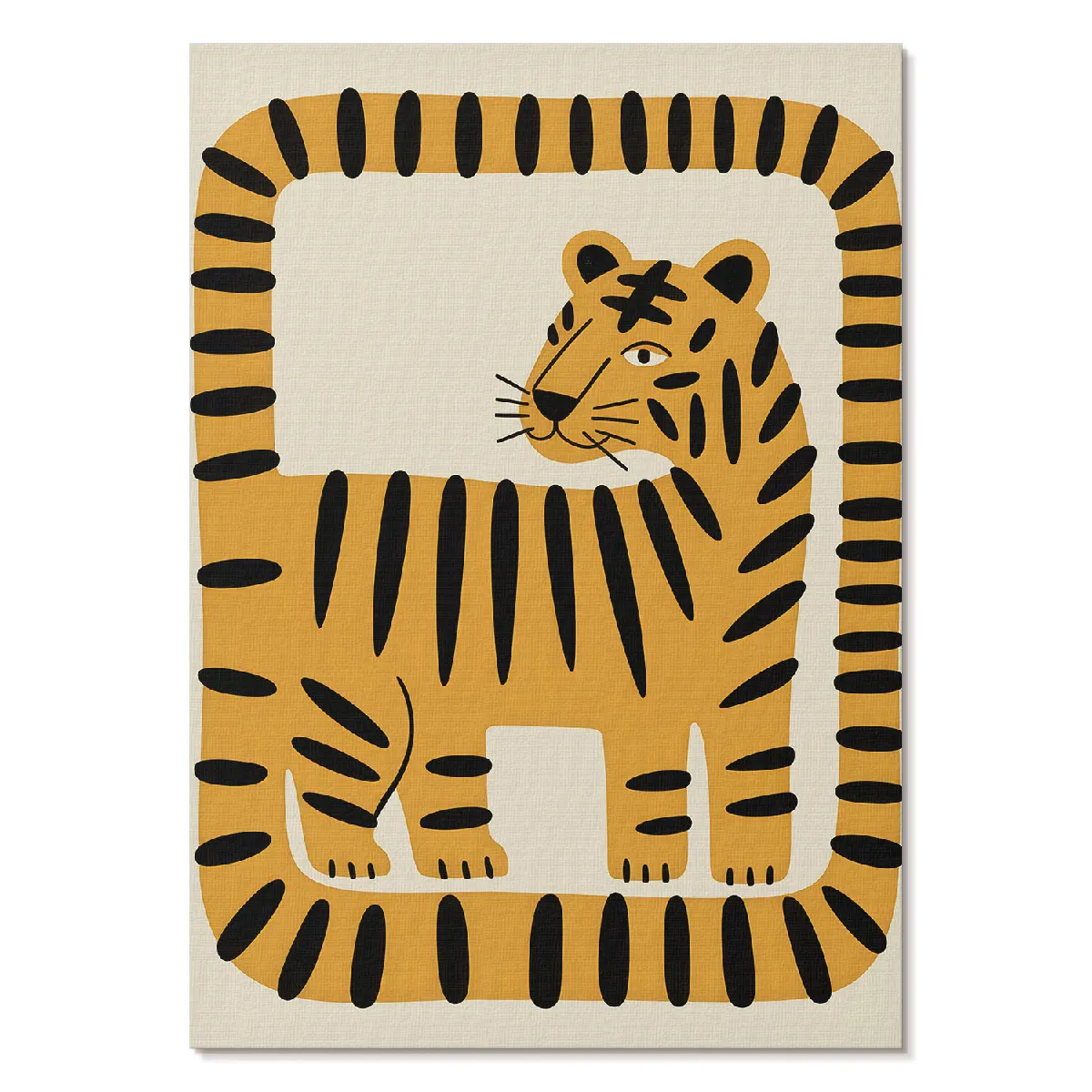 Affiche décoration Tulup Format A4 Tigre Graphique Artiste Martyna Król