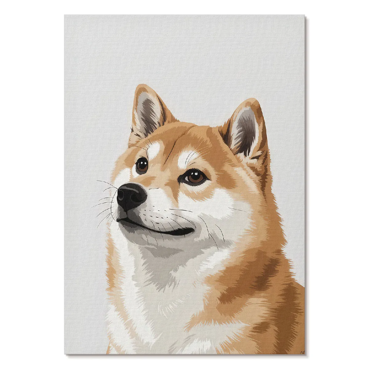 Affiche décoration Tulup Format A4 Chien - Portrait Formation artistique Monako