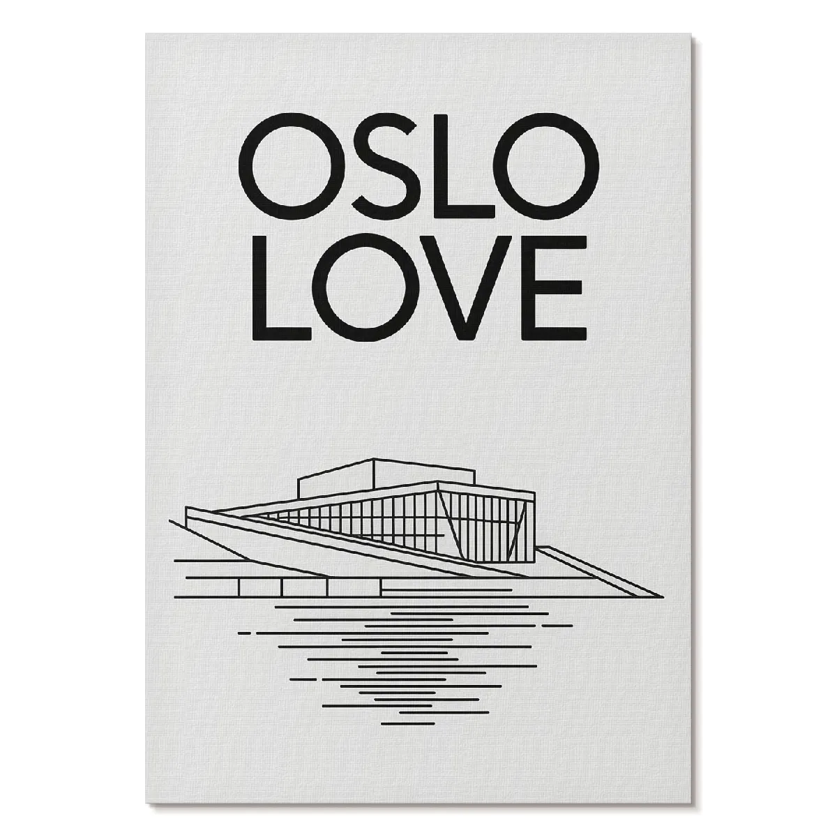 Affiche décoration Tulup Format A4 Illustration oslo Formation artistique Artists