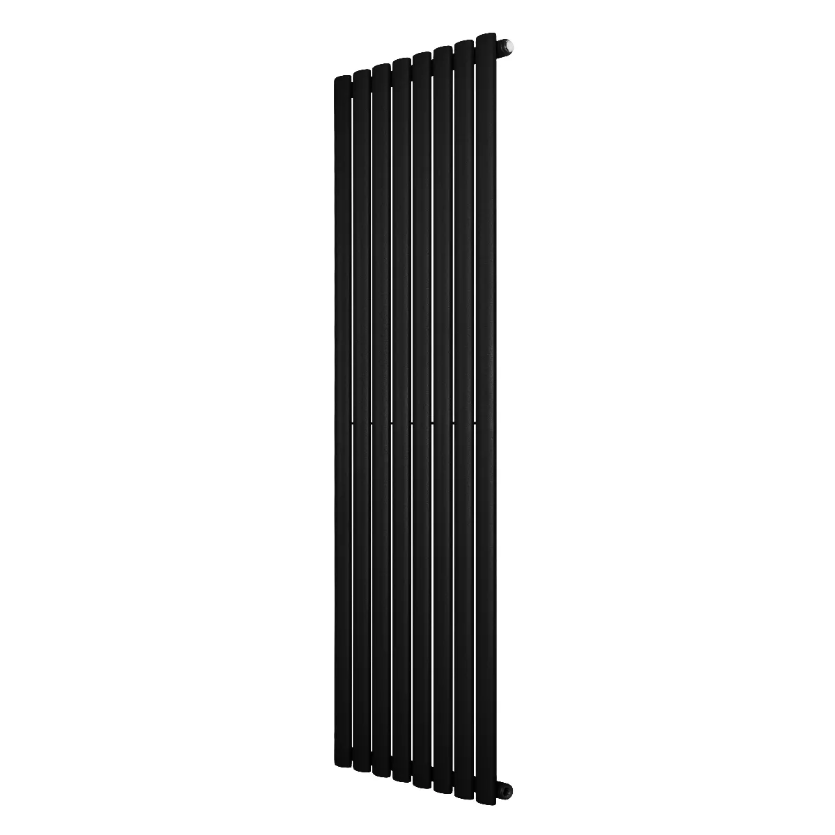 Radiateur Ovale À 1 Panneau 1600 X 480 Mm En Acier Noir Horizontale