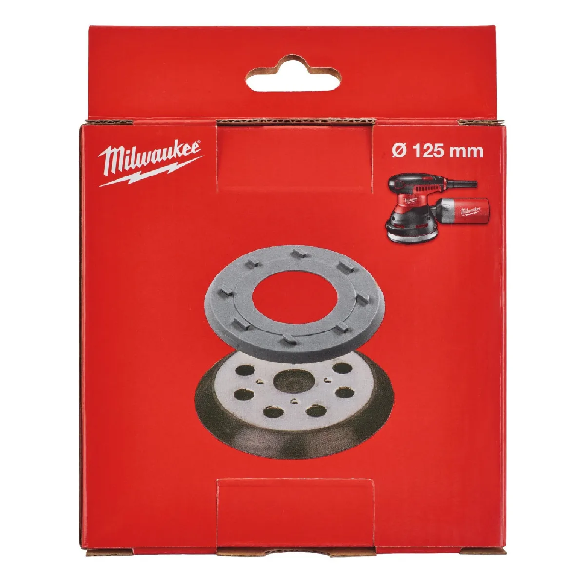 Plateau de poncage Milwaukee ROS 125E 125 mm 8 trous