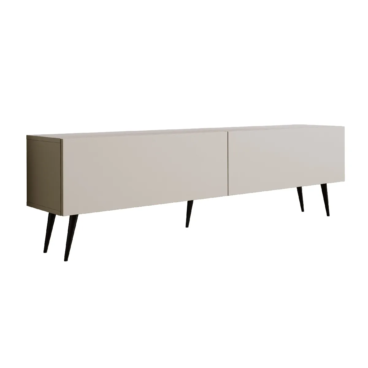 Meuble TV: Cachemire, Pieds Noirs, 170 X 52 X 32 Cm
