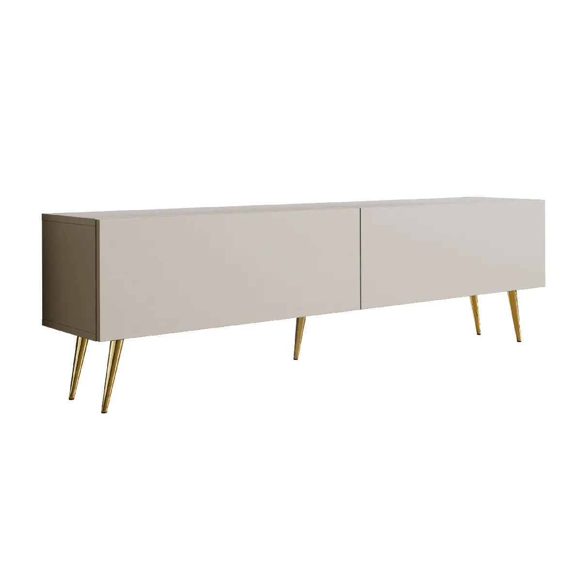 Meuble TV: Cachemire, Pieds Dorés, 170 X 52 X 32 Cm