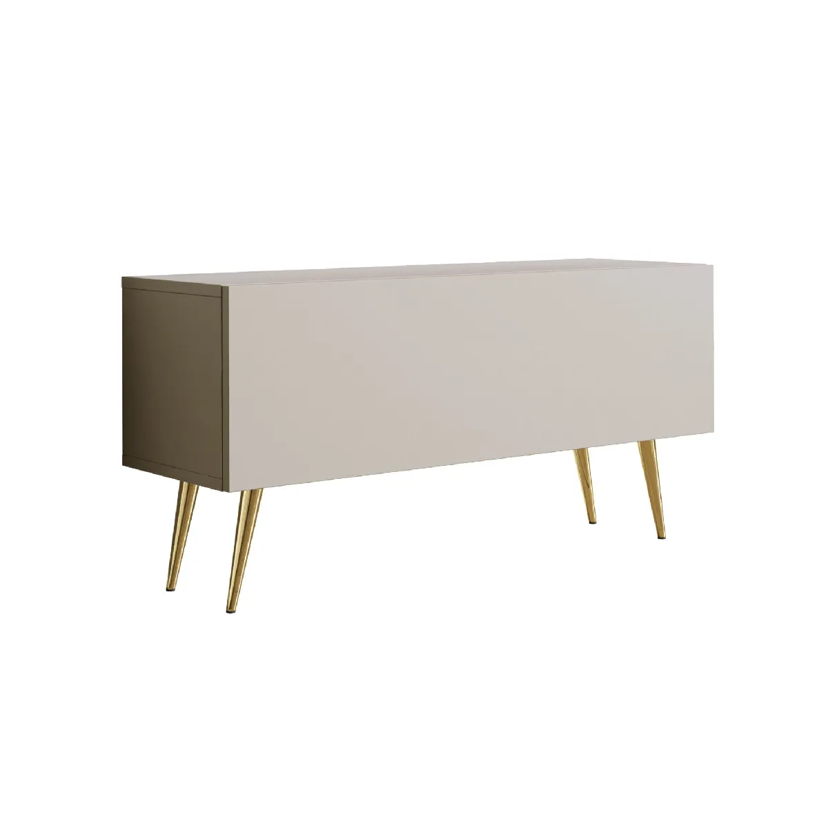 Meuble TV: Cachemire, Pieds Dorés, 100 x 52 x 32 cm
