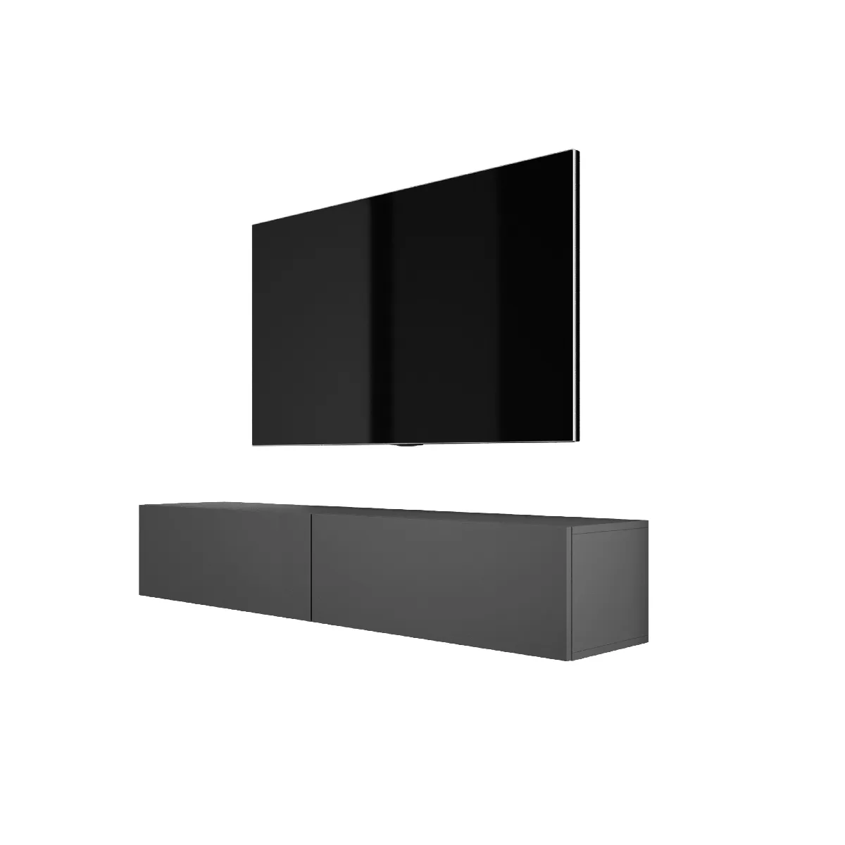 Meuble TV Suspendu, 170 X 34 X 32 Cm, Grey