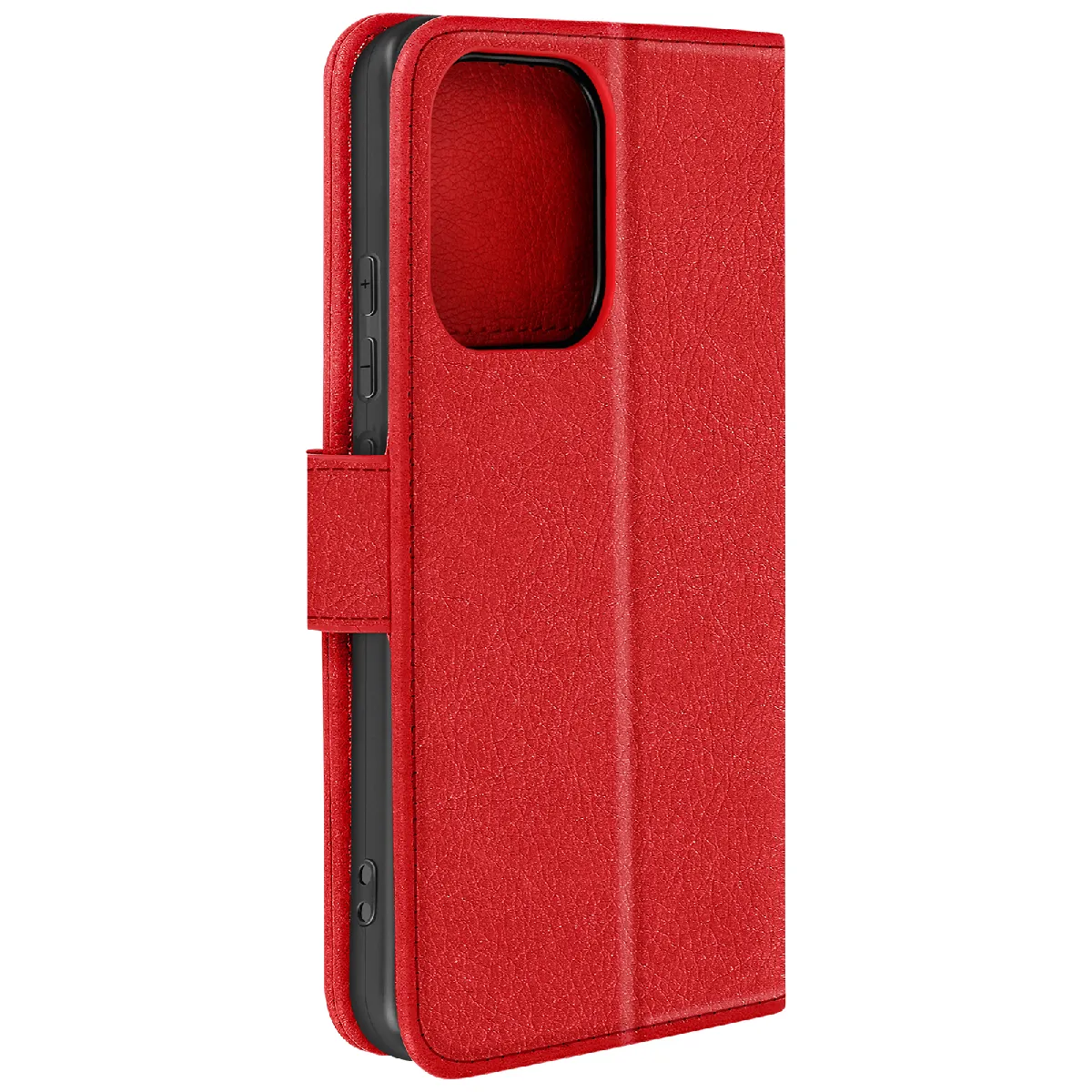 Étui Pour Xiaomi Redmi Note 13 4g Portefeuille Et Support Vidéo Rouge