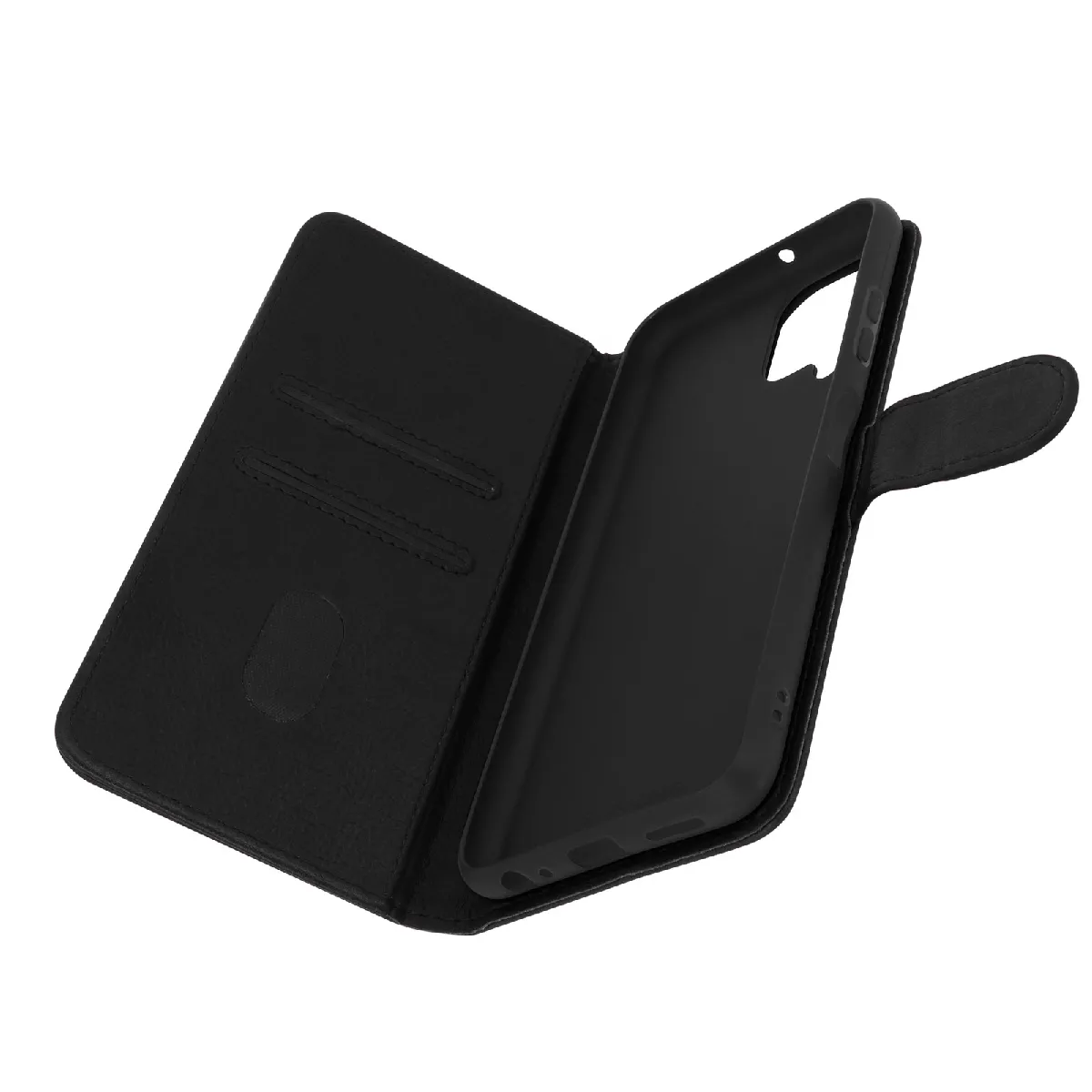 Étui Pour Samsung Galaxy A22 Protection Avec Porte-carte Fonction Support Noir