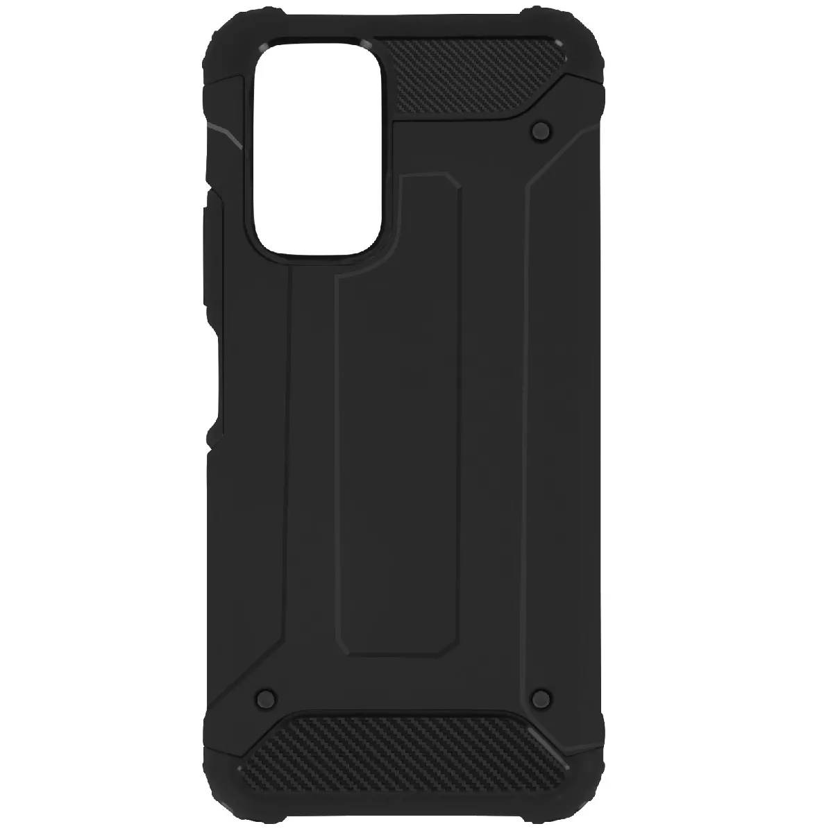 Coque Pour Xiaomi Redmi Note 10 Pro Hybride Design Relief Antichute Defender Ii Noir