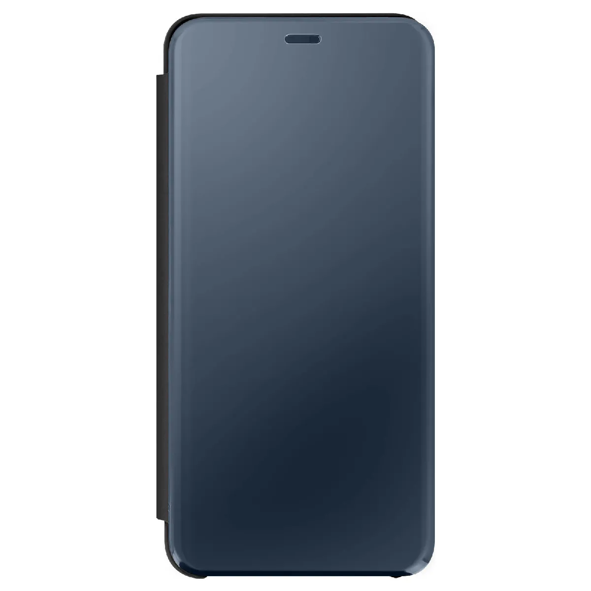 Housse Pour Oppo Find X3 Lite Clapet Translucide Miroir Support Vidéo Noir