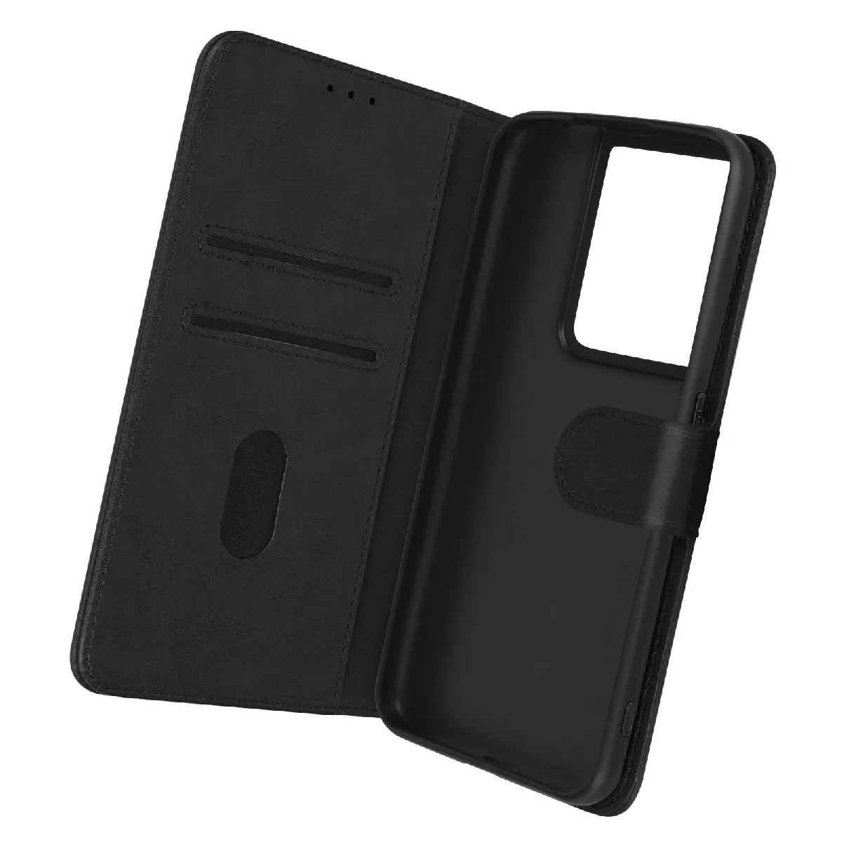 Housse Pour Oppo Reno 8 Pro 5g Clapet Portefeuille Fonction Support Vidéo Noir