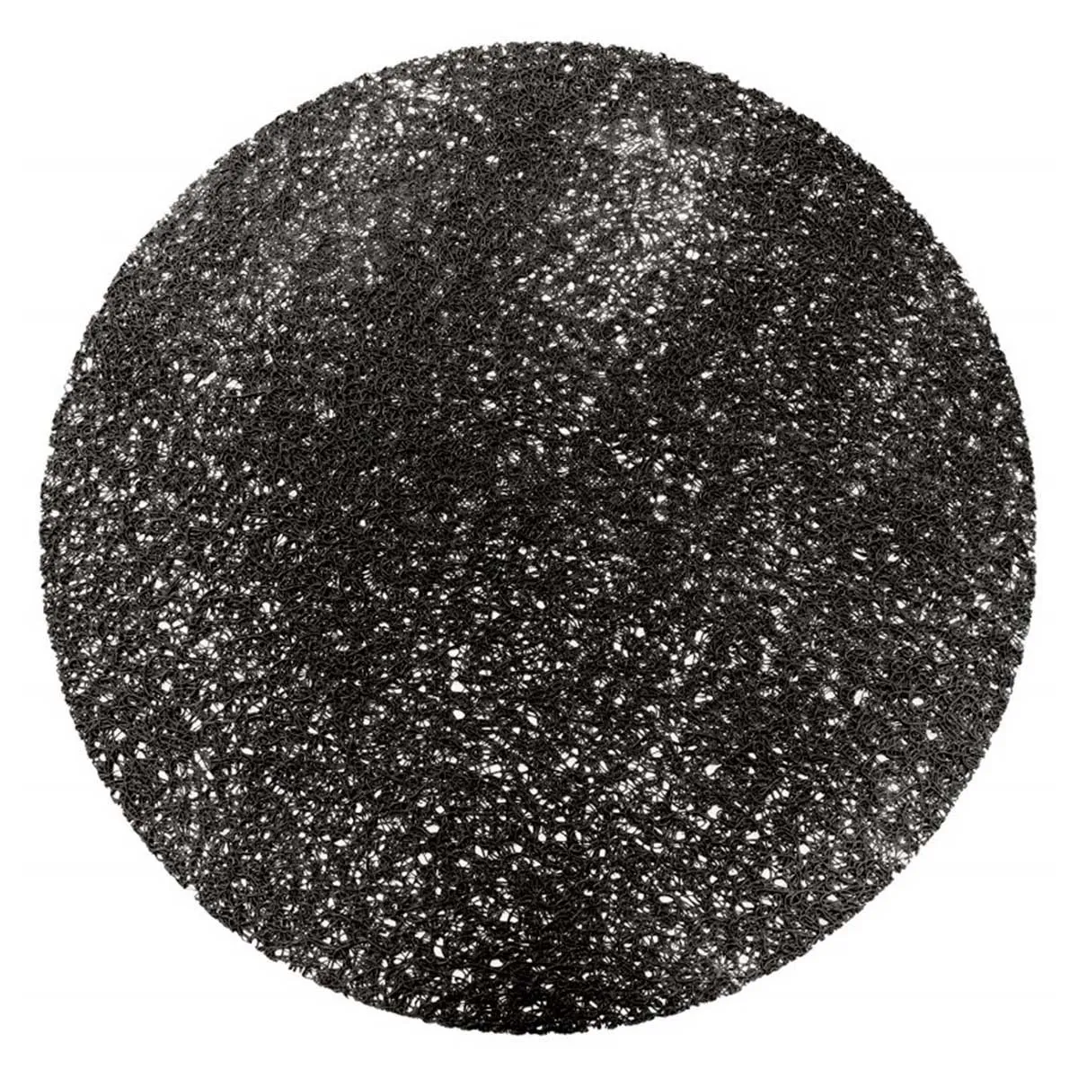 Set De Table Rond "tortilla" 38cm Noir